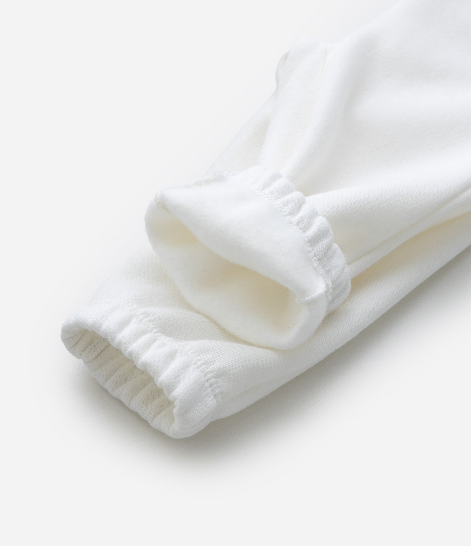 Calça Infantil em Moletom com Felpa e Lacinho – Tam 0 a 18 Meses Branco 4