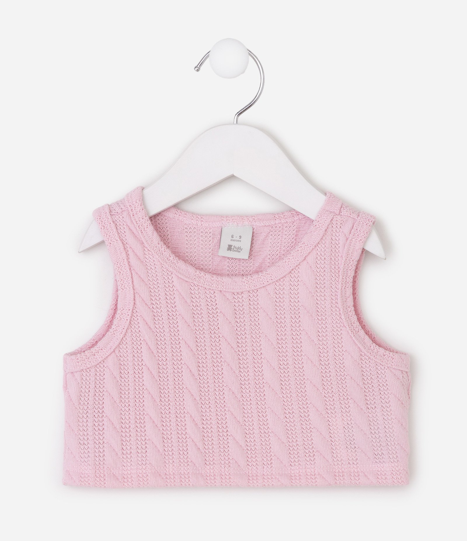 Vestido Infantil Floral com Colete - Tam 0 a 18 Meses Off White 4