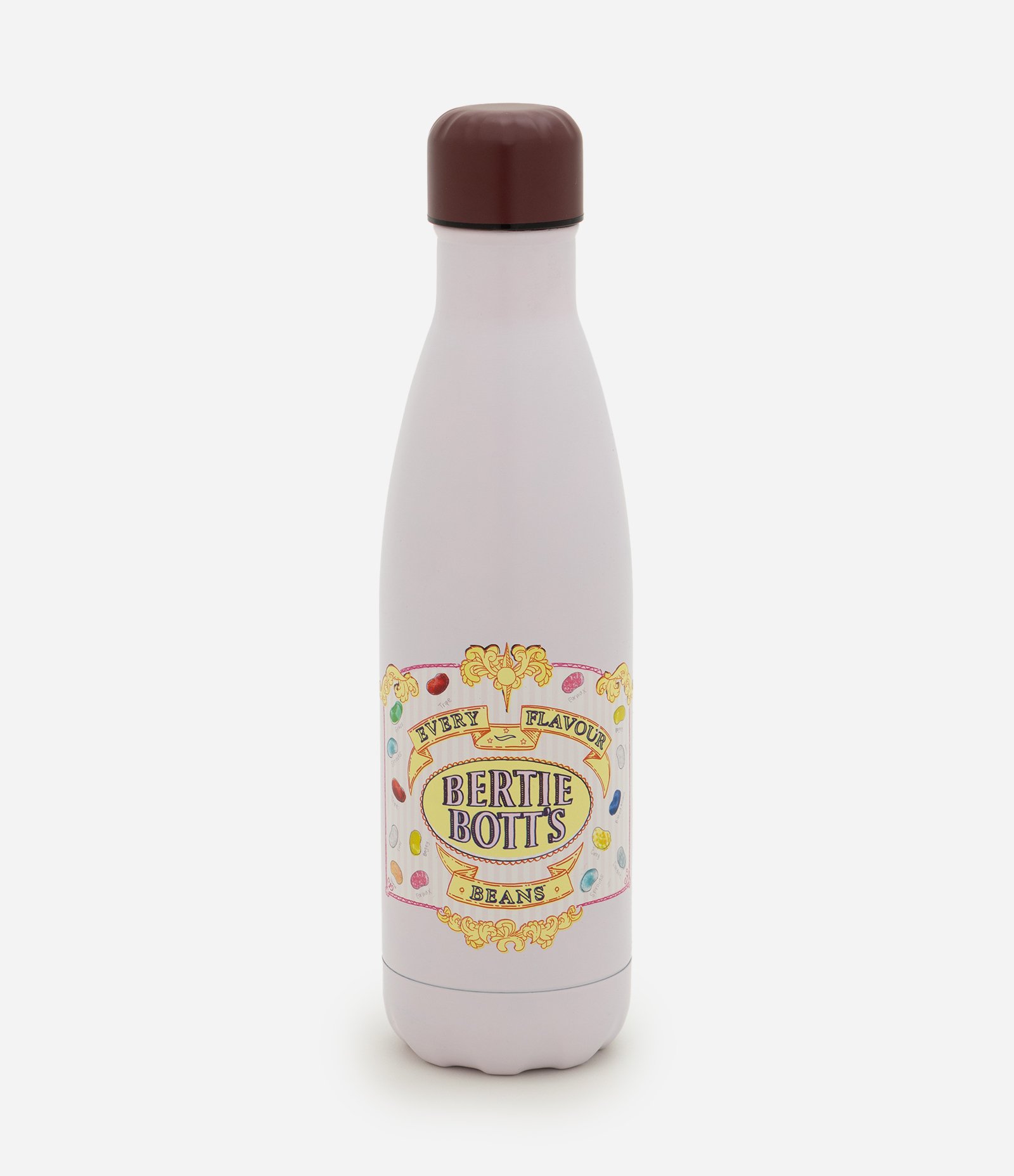 Garrafa em Aço Inoxidável com Estampa Bertie Botts 750ml Rosa Claro 1