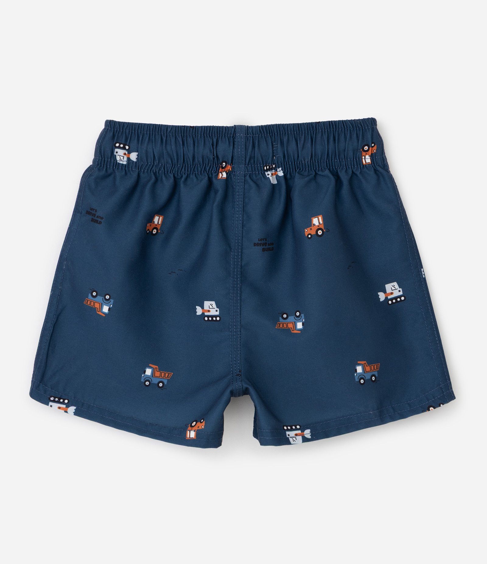 Conjunto Infantil com Estampa Fullprint Carrinhos – Tam 1 a 6 Anos Bege/Azul 7