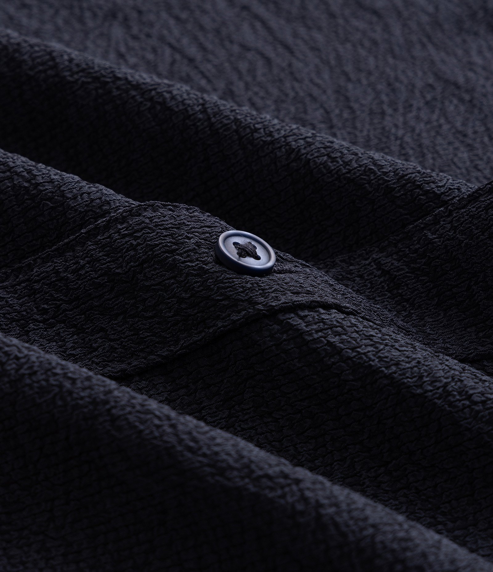 Camisa em Microfibra Texturizada Azul 7