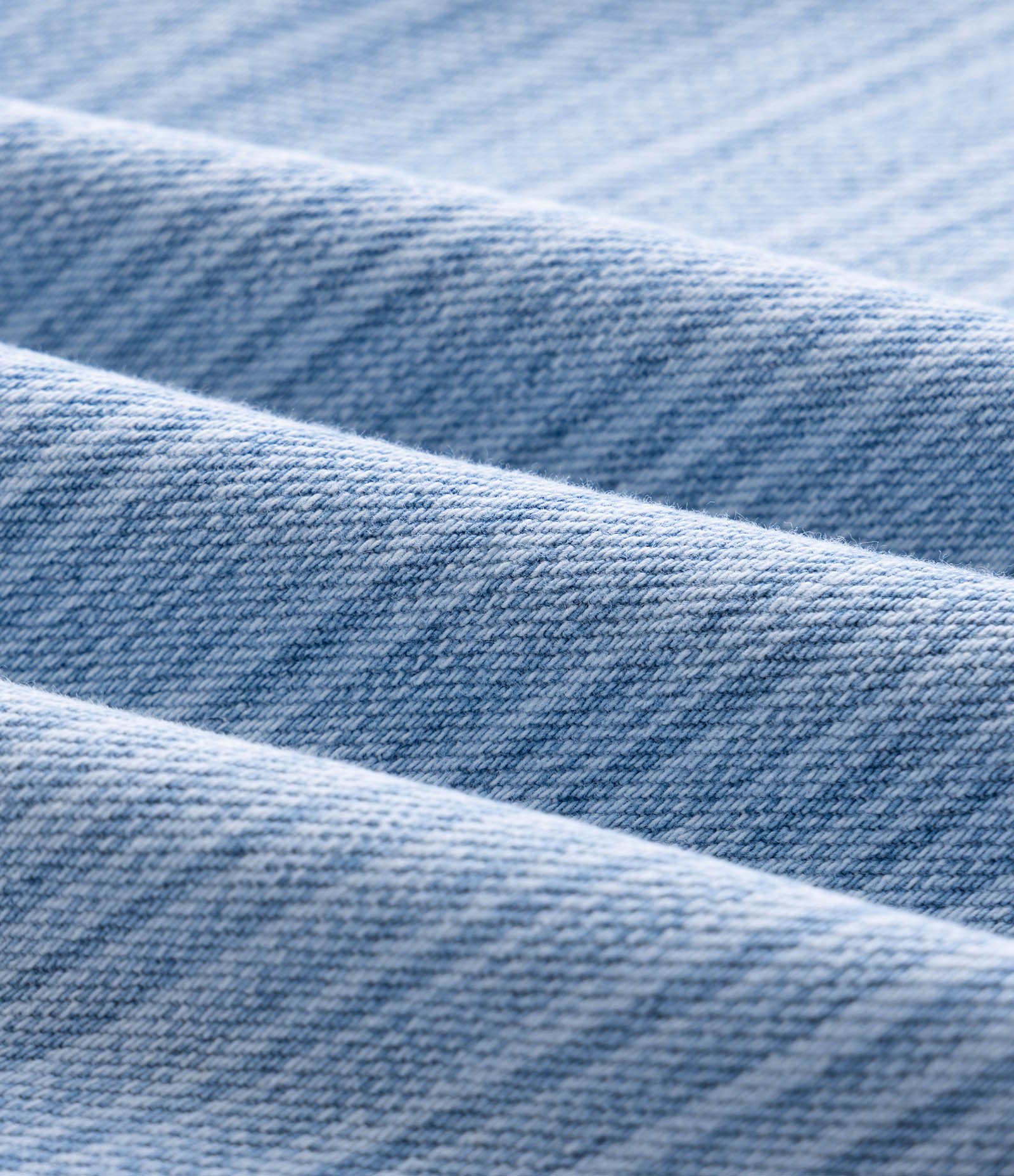 Camisa Boxy Manga Longa em Jeans Liso com Textura Azul 7