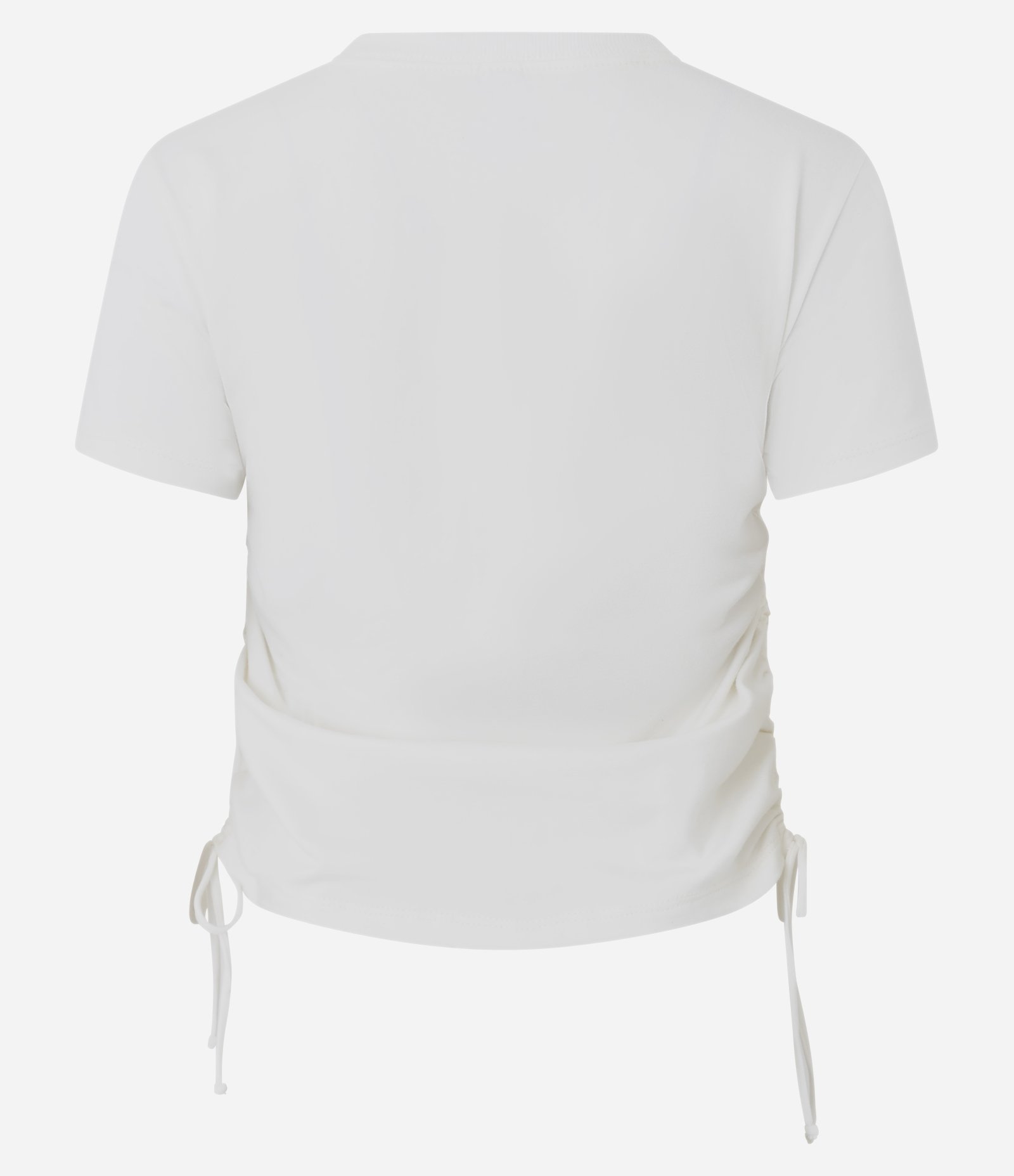 Blusa com Lettering Summer e Amarração Lateral na Barra Branco 2