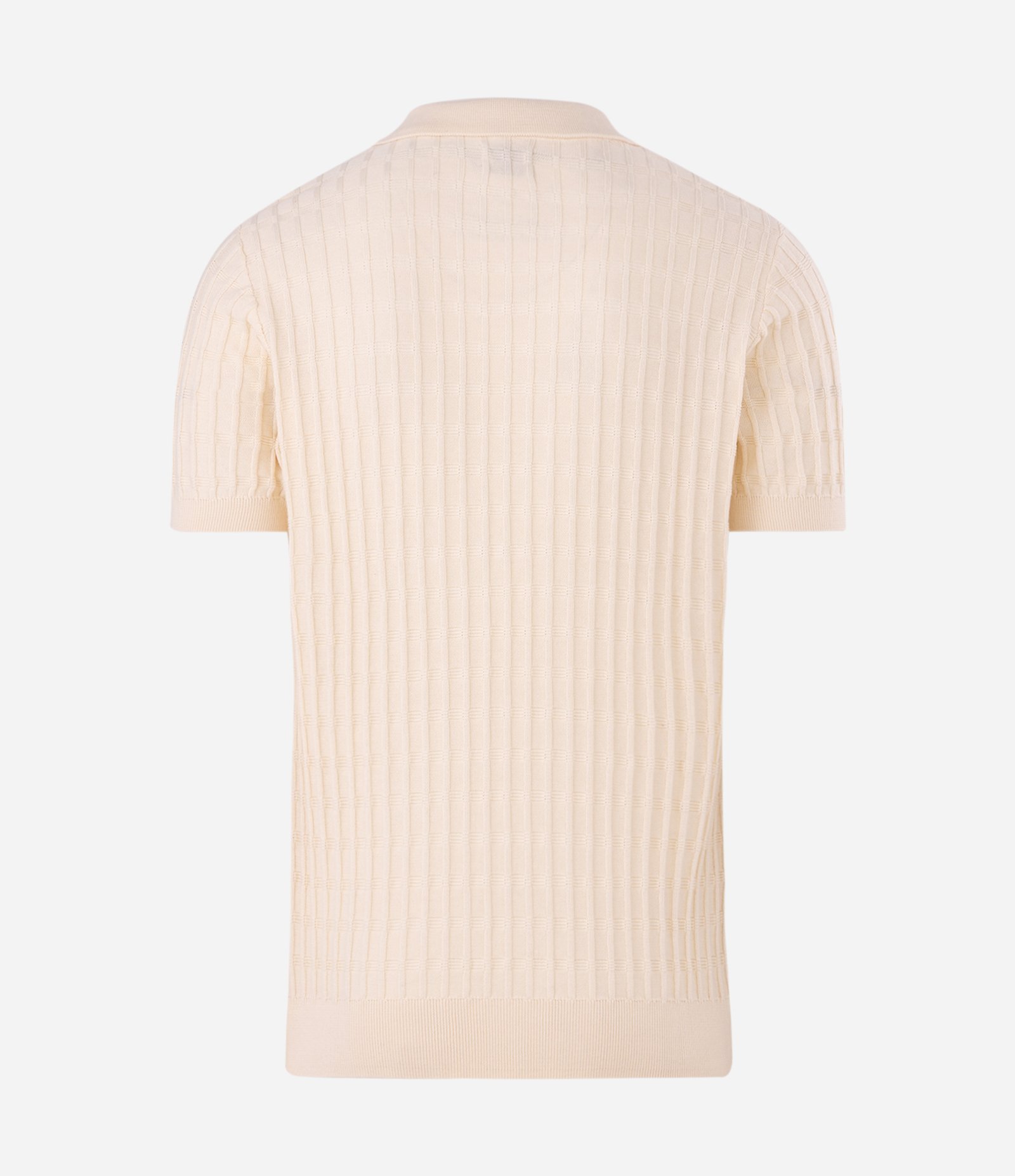 Polo Texturizada Retangular Algodão Off White 7