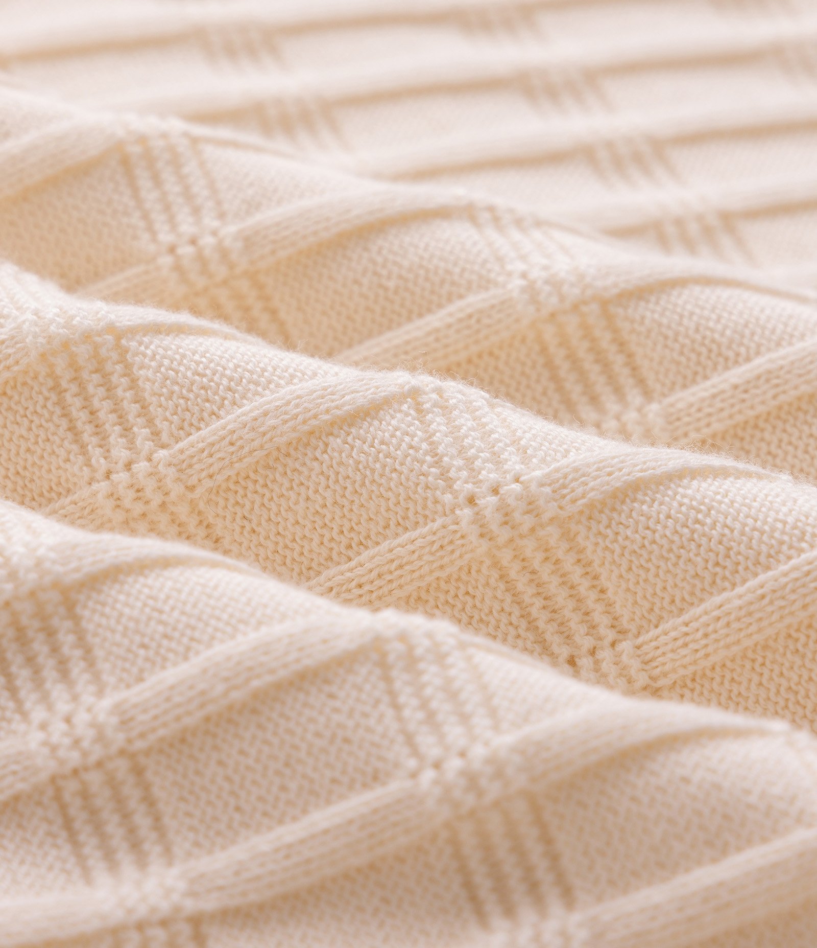 Polo Texturizada Retangular Algodão Off White 8