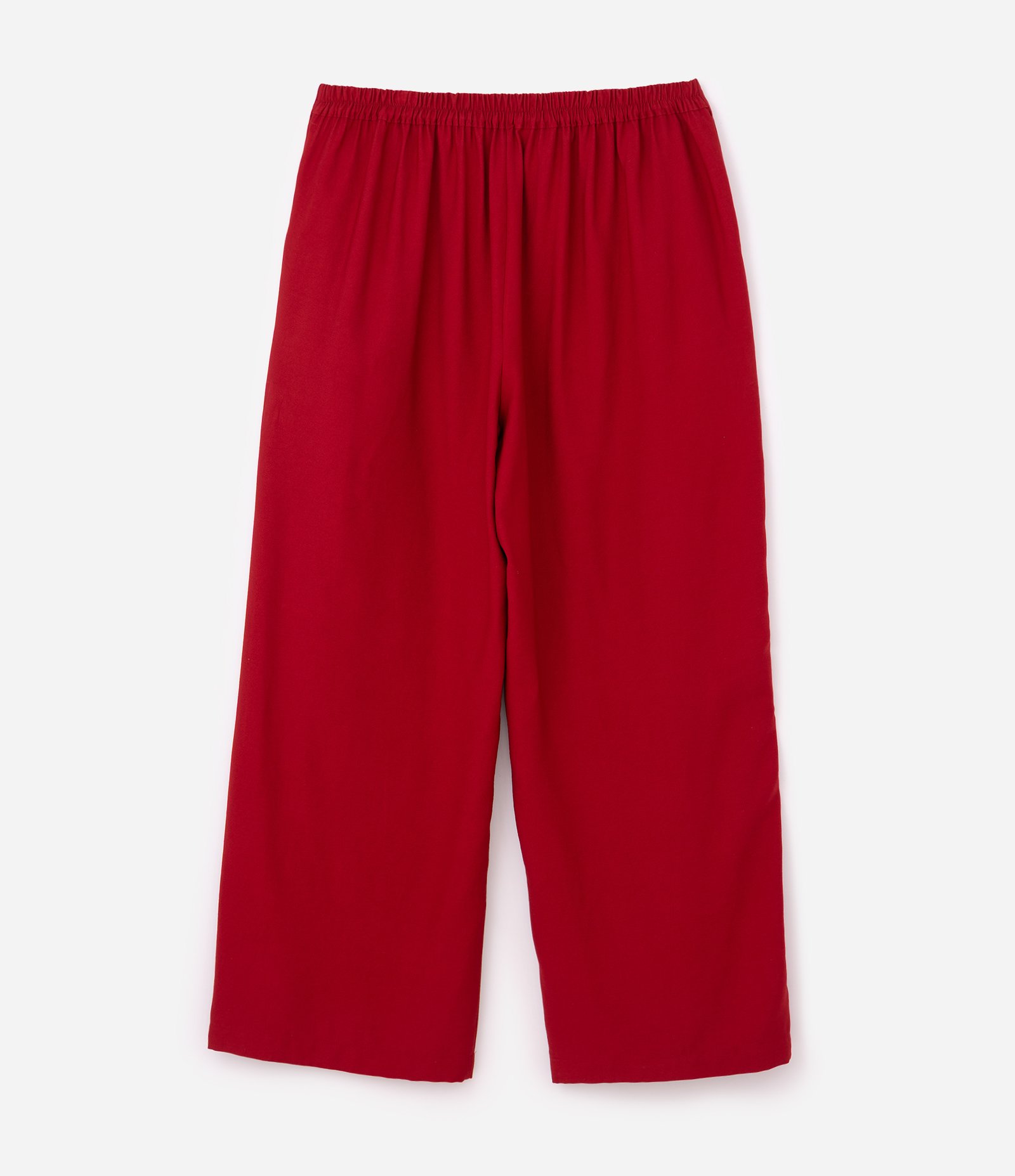 Calça Alfaiatada Wide com Friso Frontal Curve & Plus Size Vermelho 2