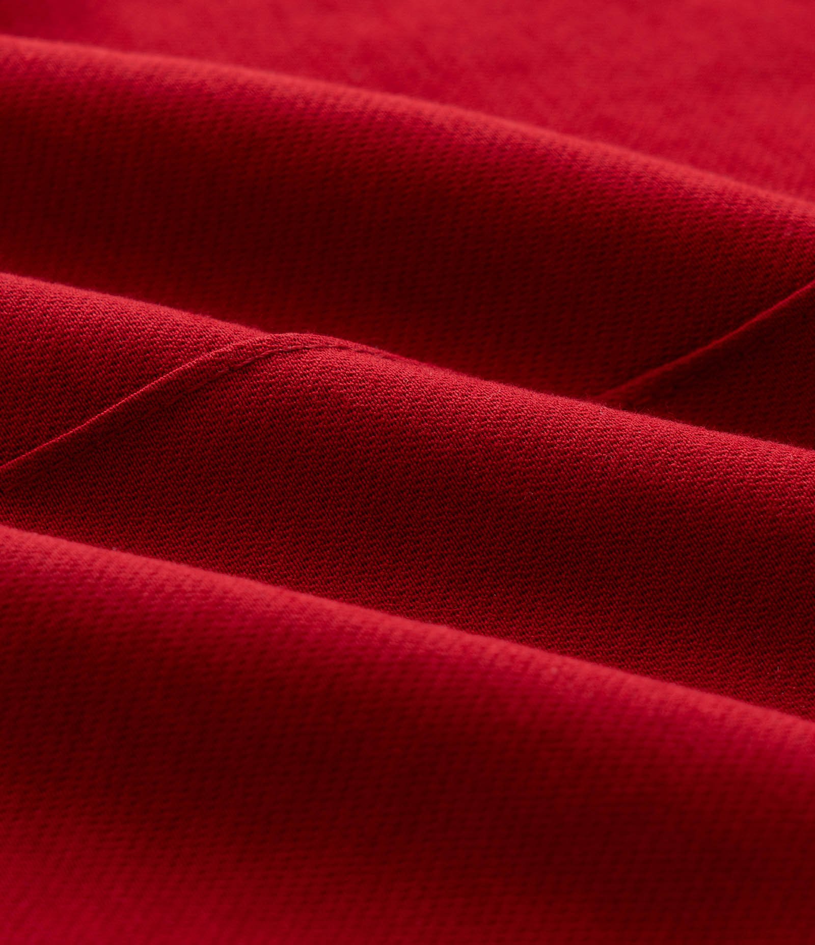 Calça Alfaiatada Wide com Friso Frontal Curve & Plus Size Vermelho 3
