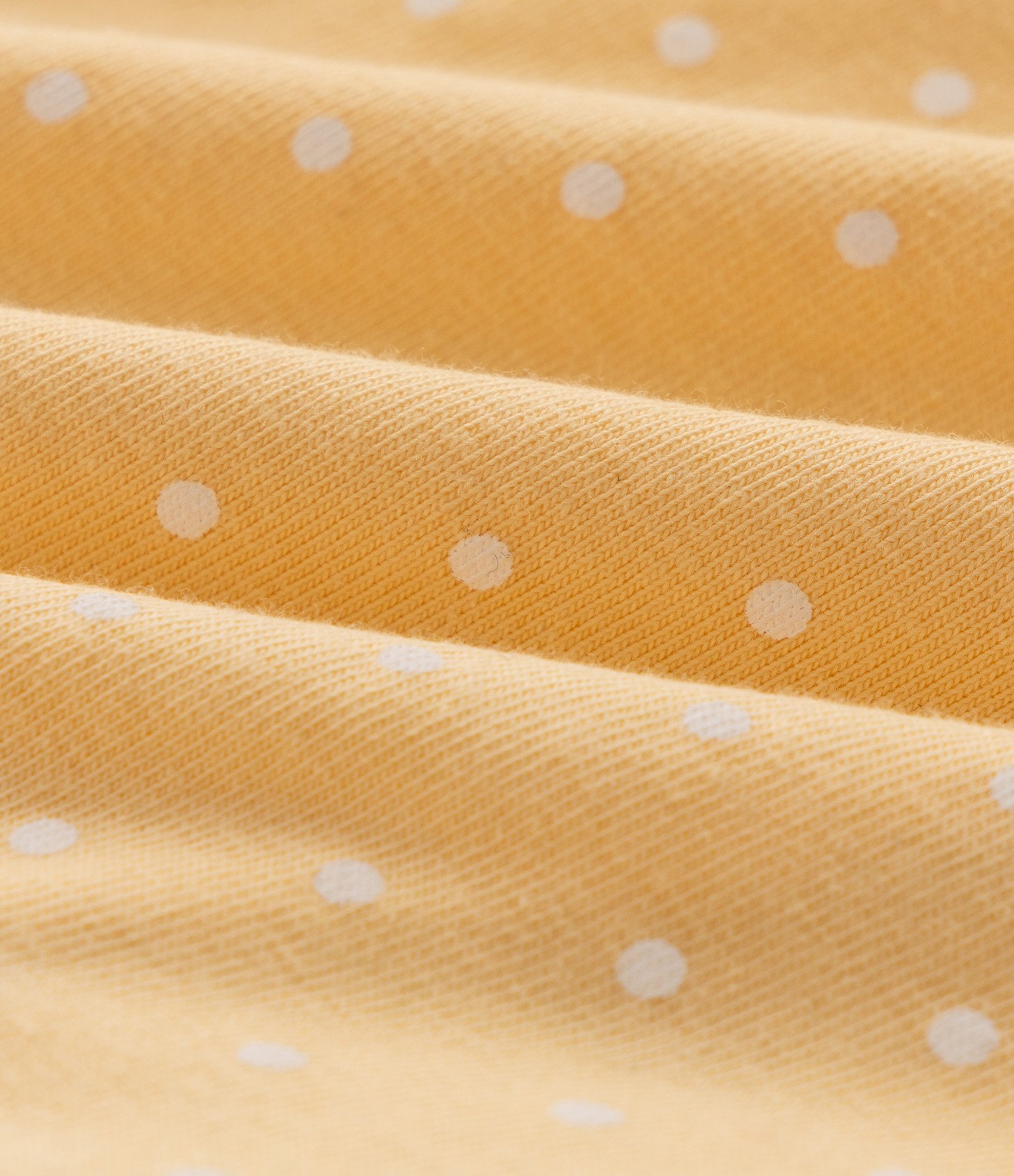Vestido Body Infantil em Cotton com Poá e Bordado de Abelhas – Tam 0 a 18 Meses Amarelo 4