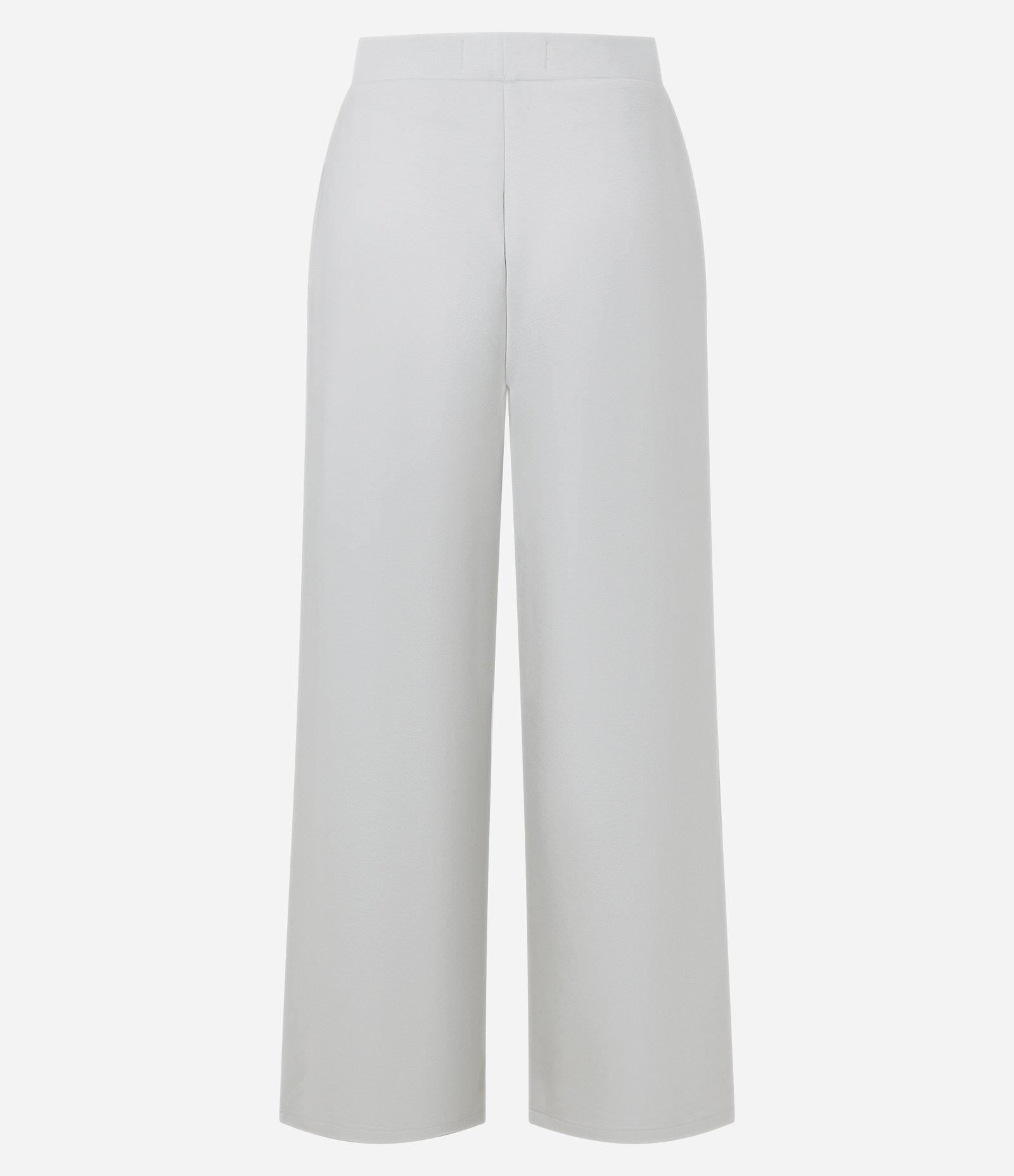 Calça Reta em Microfibra com Cintura Alta Branco 2