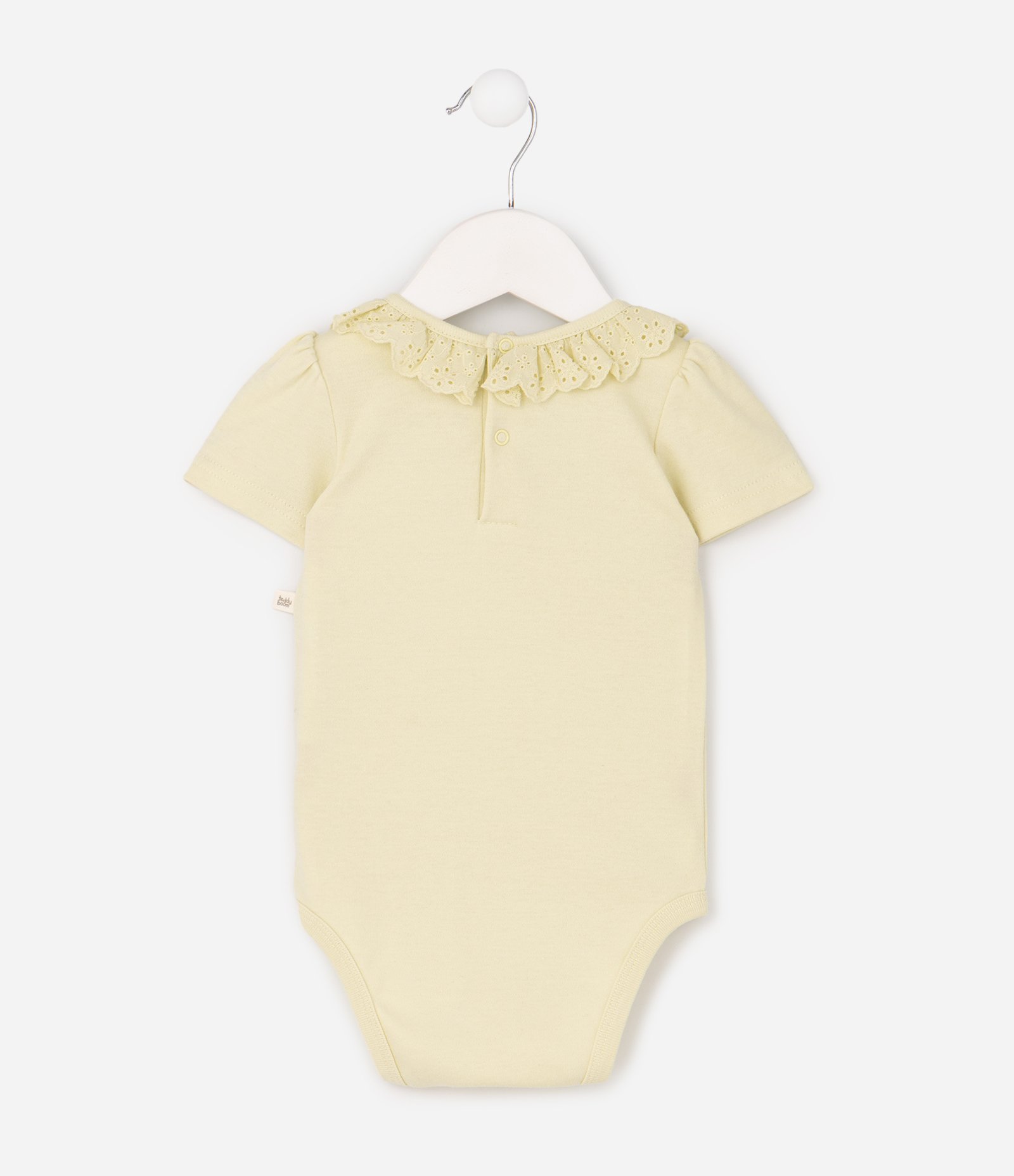 Body Infantil com Babado na Gola – Tam 0 a 18 Meses Amarelo 3