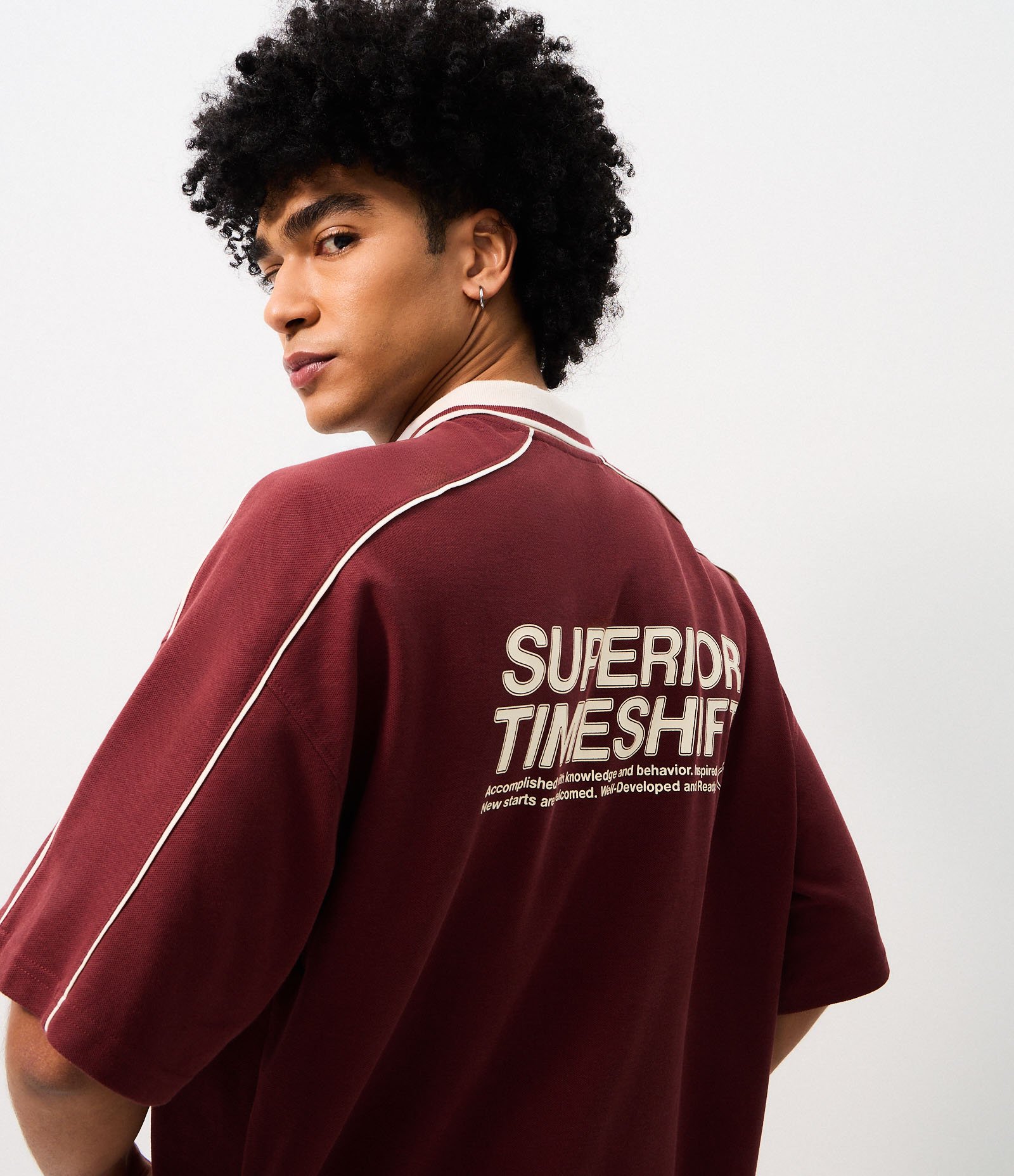 Camiseta Tricô Slim Texturizada Vermelho 1