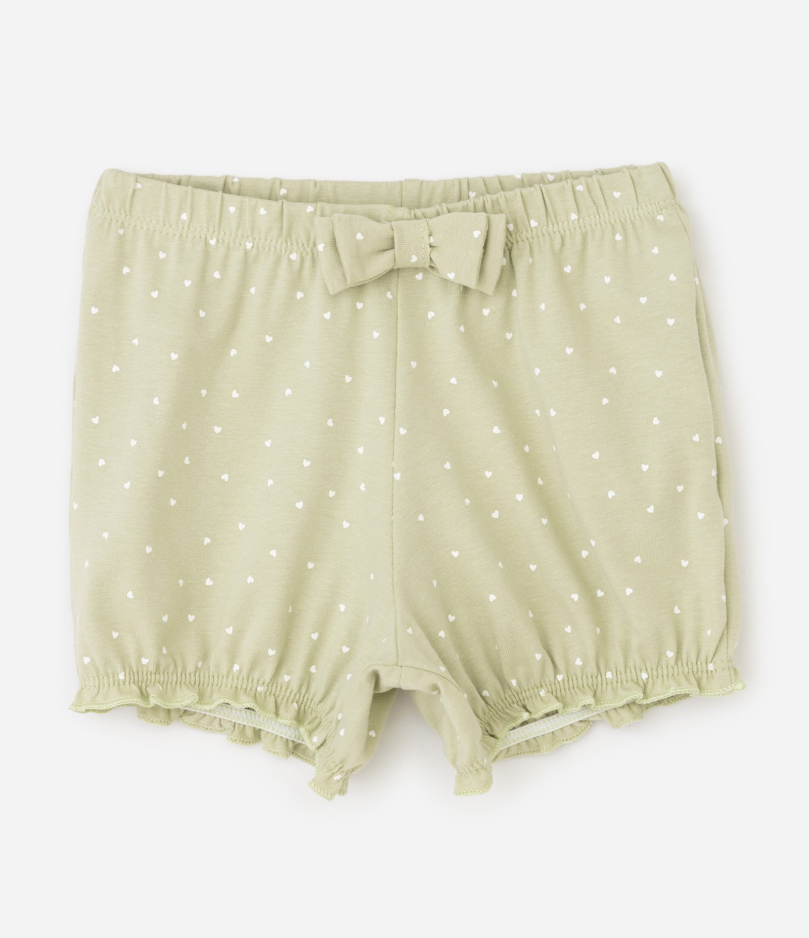 Conjunto Bebê com Bolso de Gatinhos e Corações – Tam 0 a 18 Meses Verde Claro 5