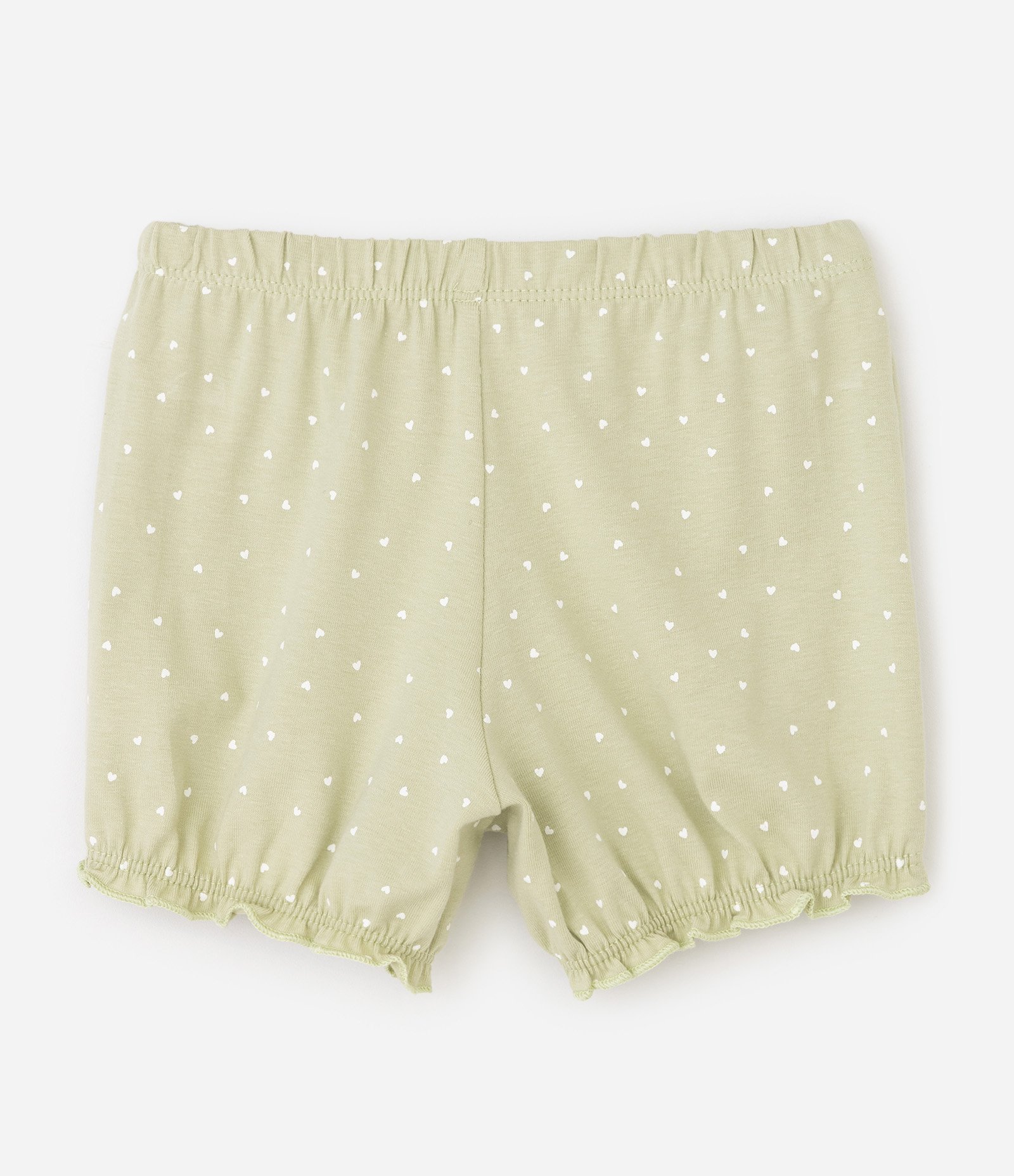 Conjunto Bebê com Bolso de Gatinhos e Corações – Tam 0 a 18 Meses Verde Claro 6