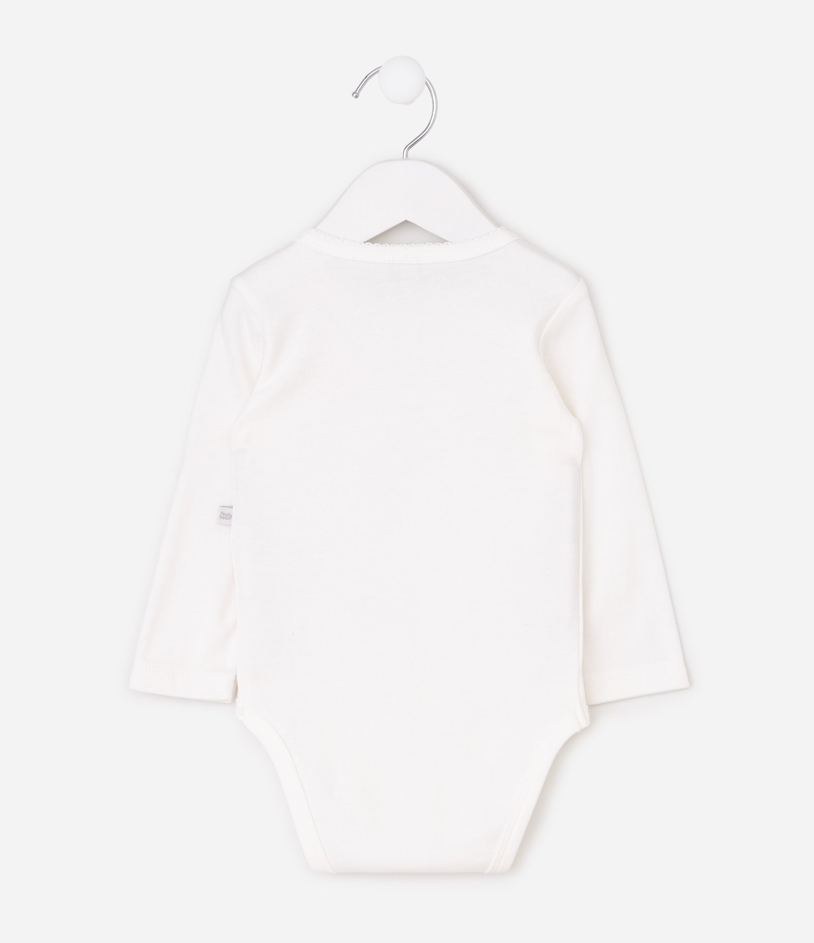Conjunto Infantil com Estampa Floral e Bordados – Tam RN a 18 Meses Branco/Verde Claro 4