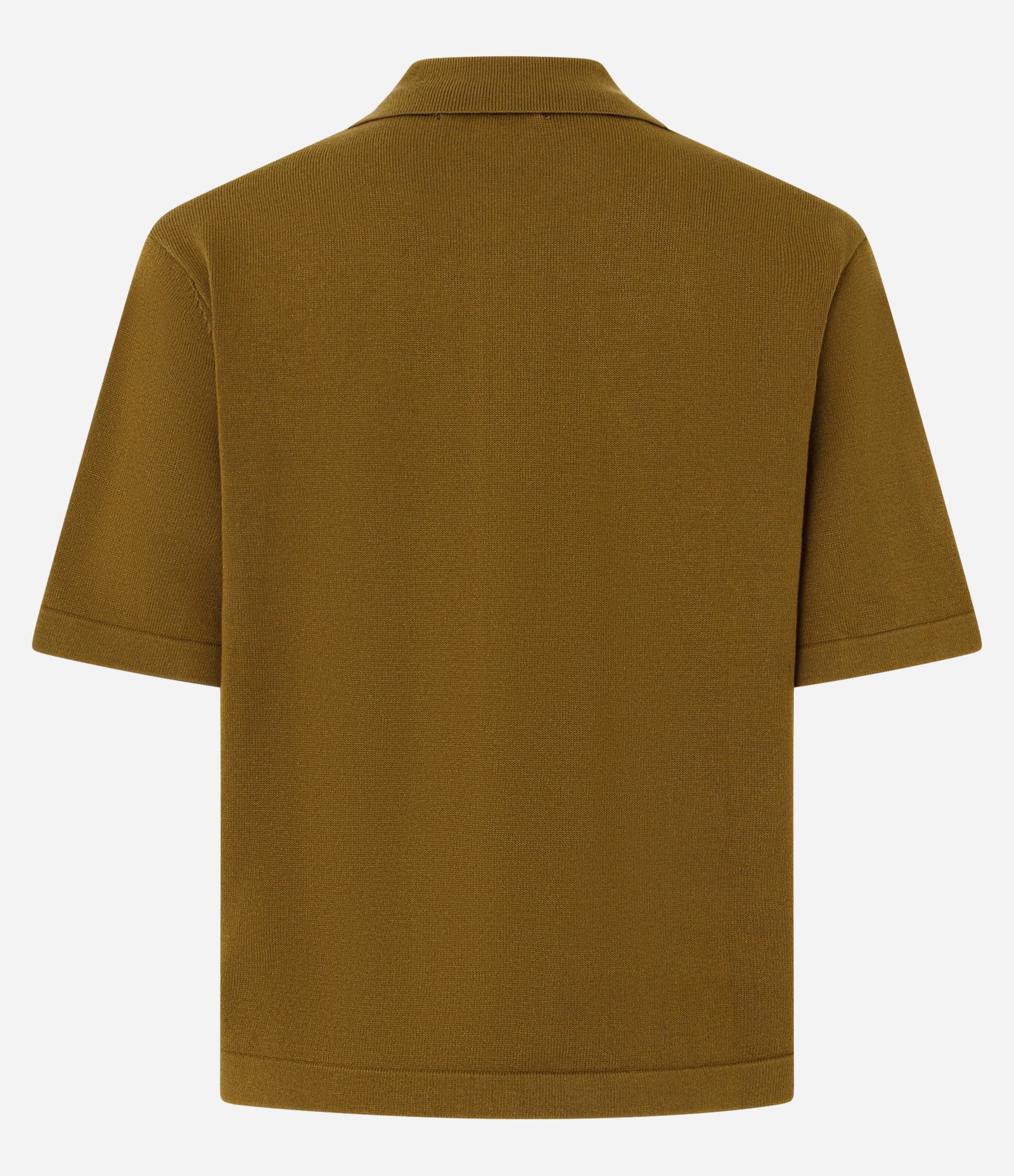 Blusa Curta em Tricô com Abotoamento Frontal Verde 7