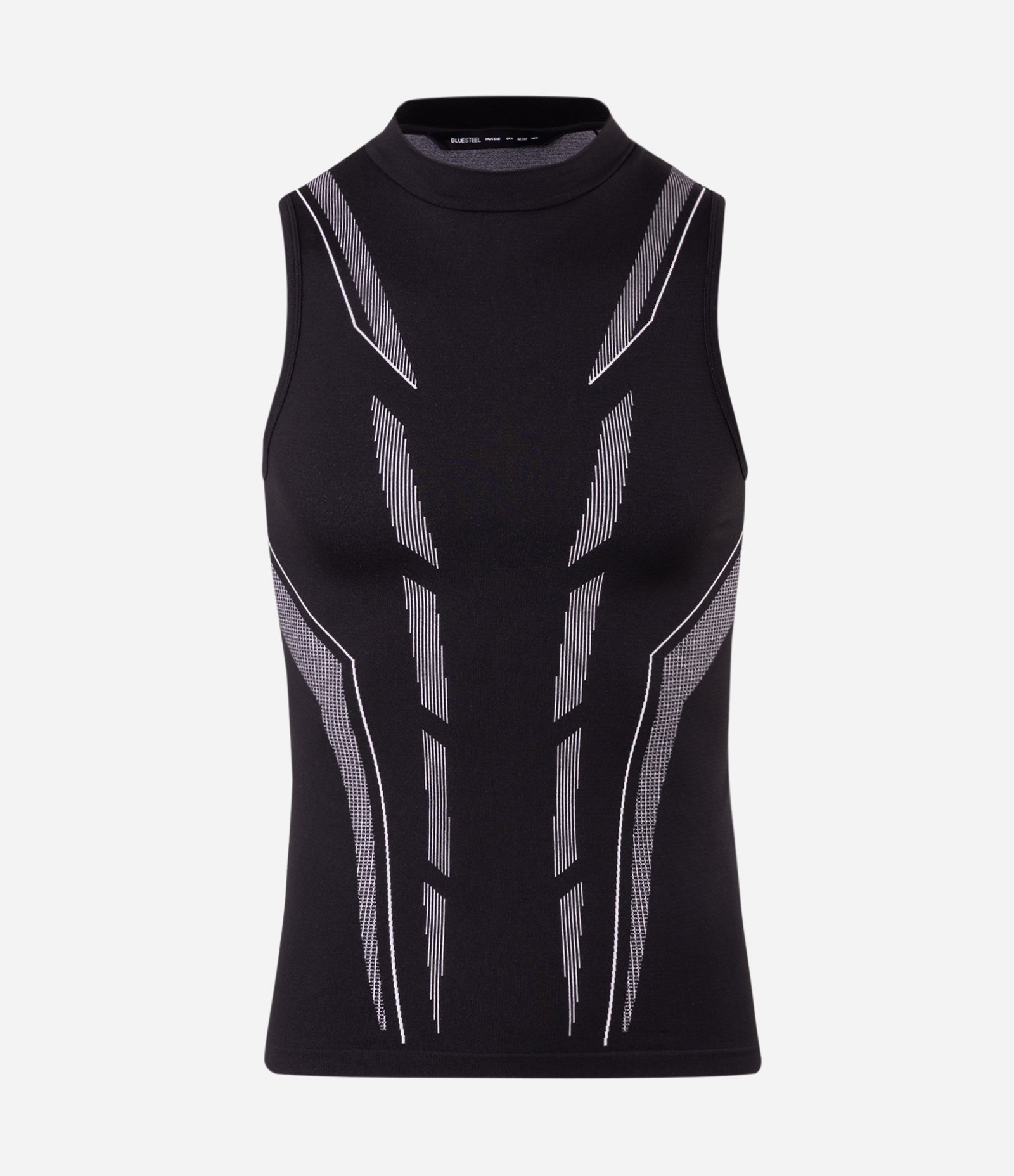 Regata Muscle Seamless Tribal Preto 5