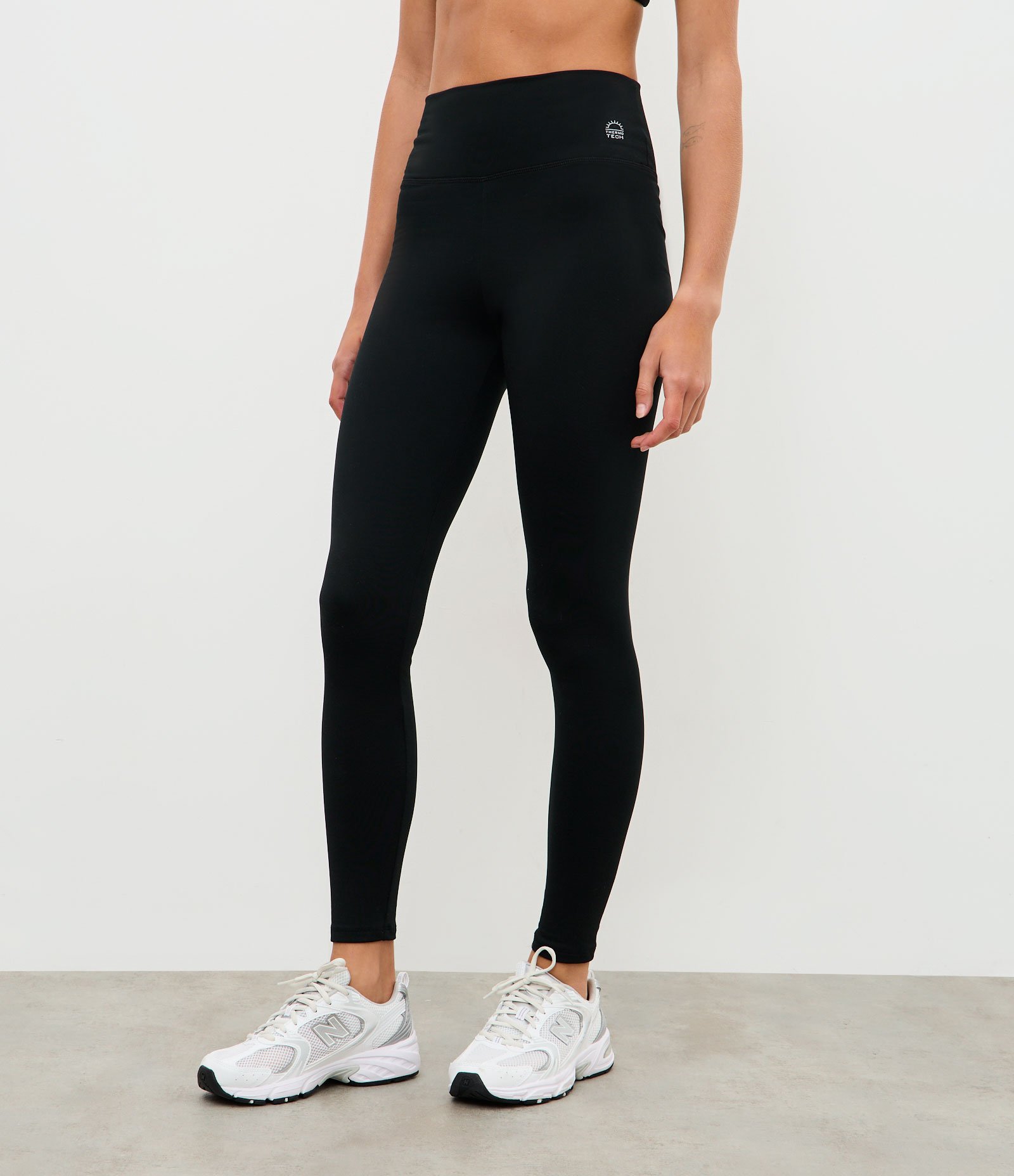 Calça Esportiva Legging em Microfibra Térmica Preto 2