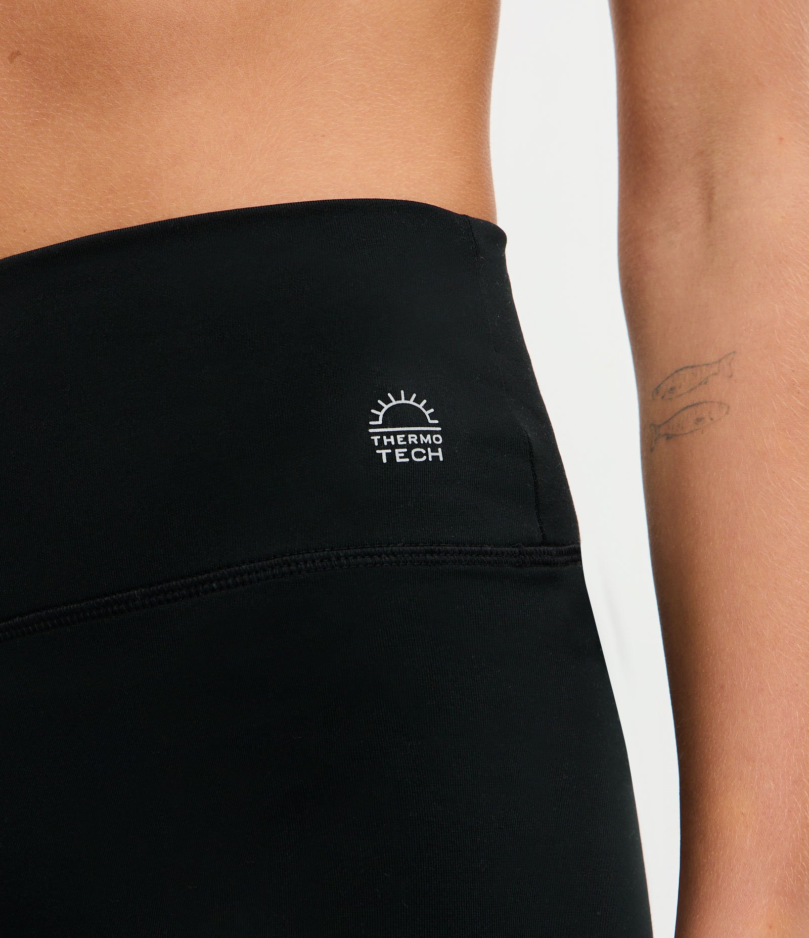 Calça Esportiva Legging em Microfibra Térmica Preto 3