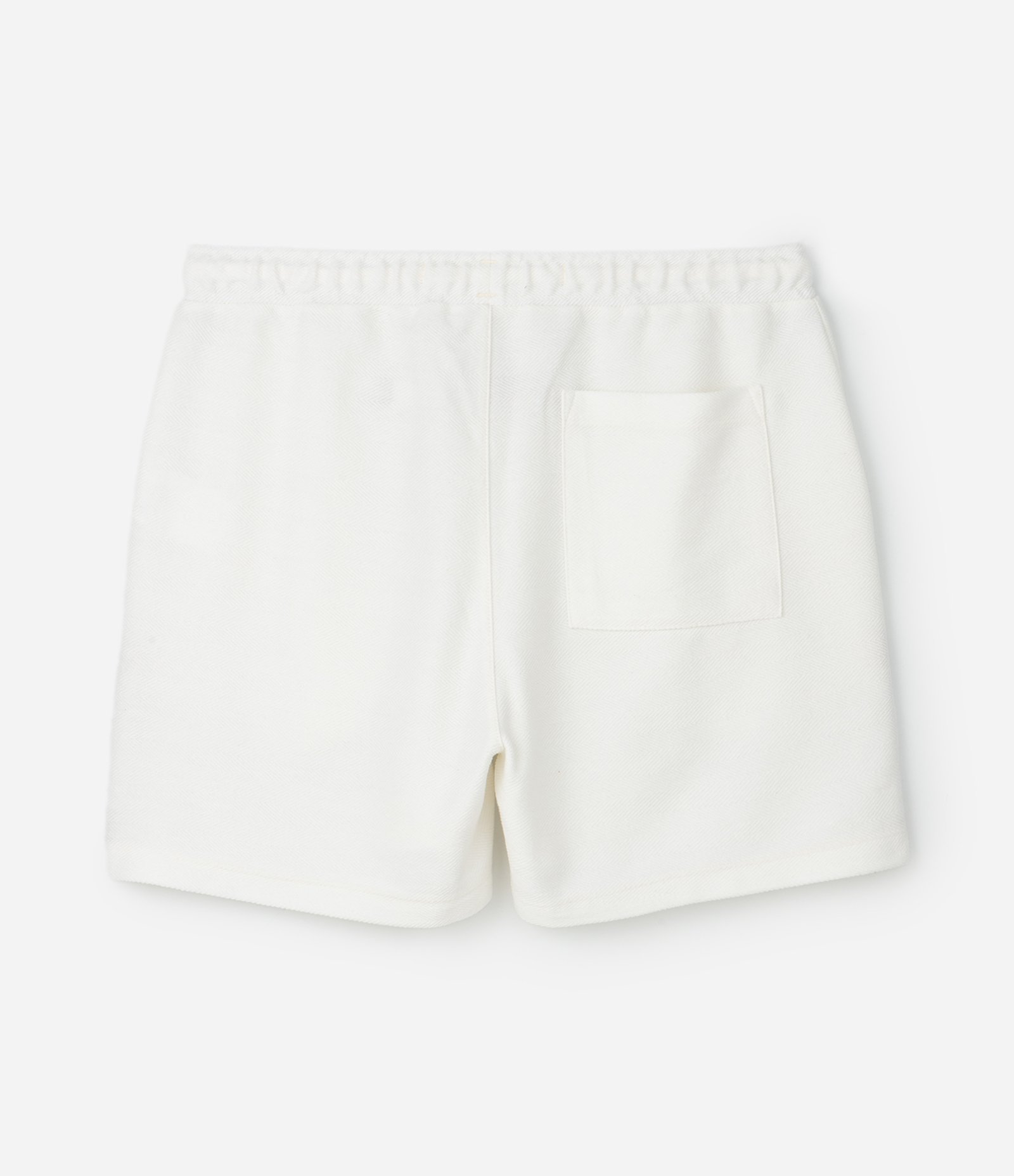 Bermuda Lisa com Textura de Moletom Branco 6