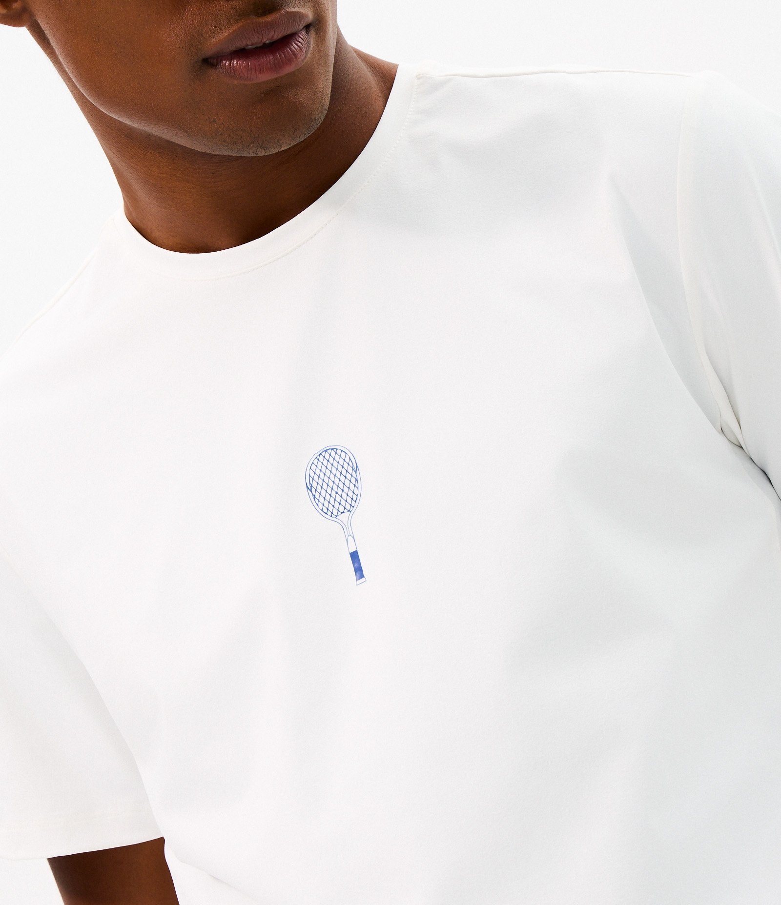 Camiseta Esportiva Dry em Poliamida com Laser Cut Off White 4