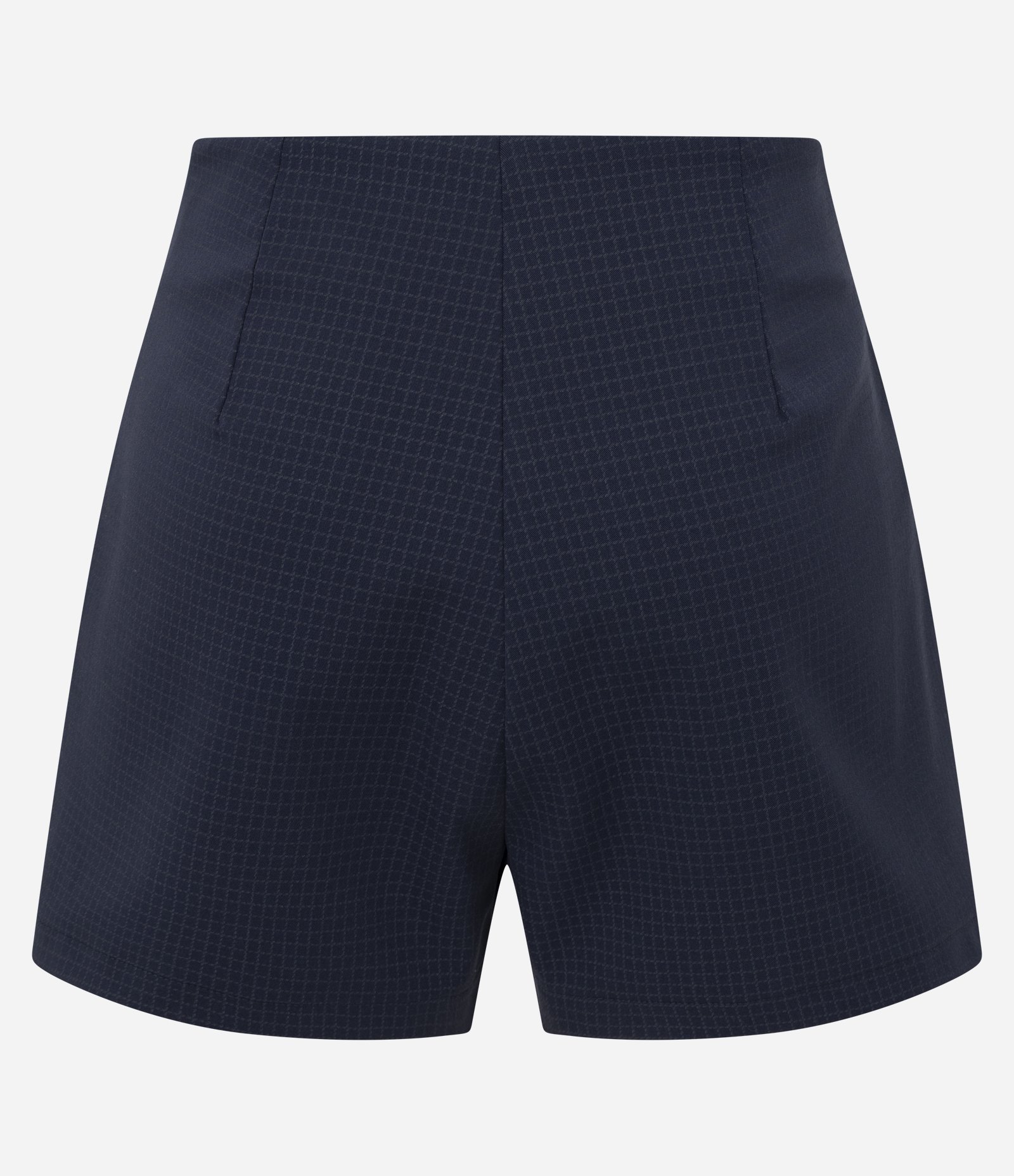 Short Saia Alfaiatado Grid com Cinto Preto 2