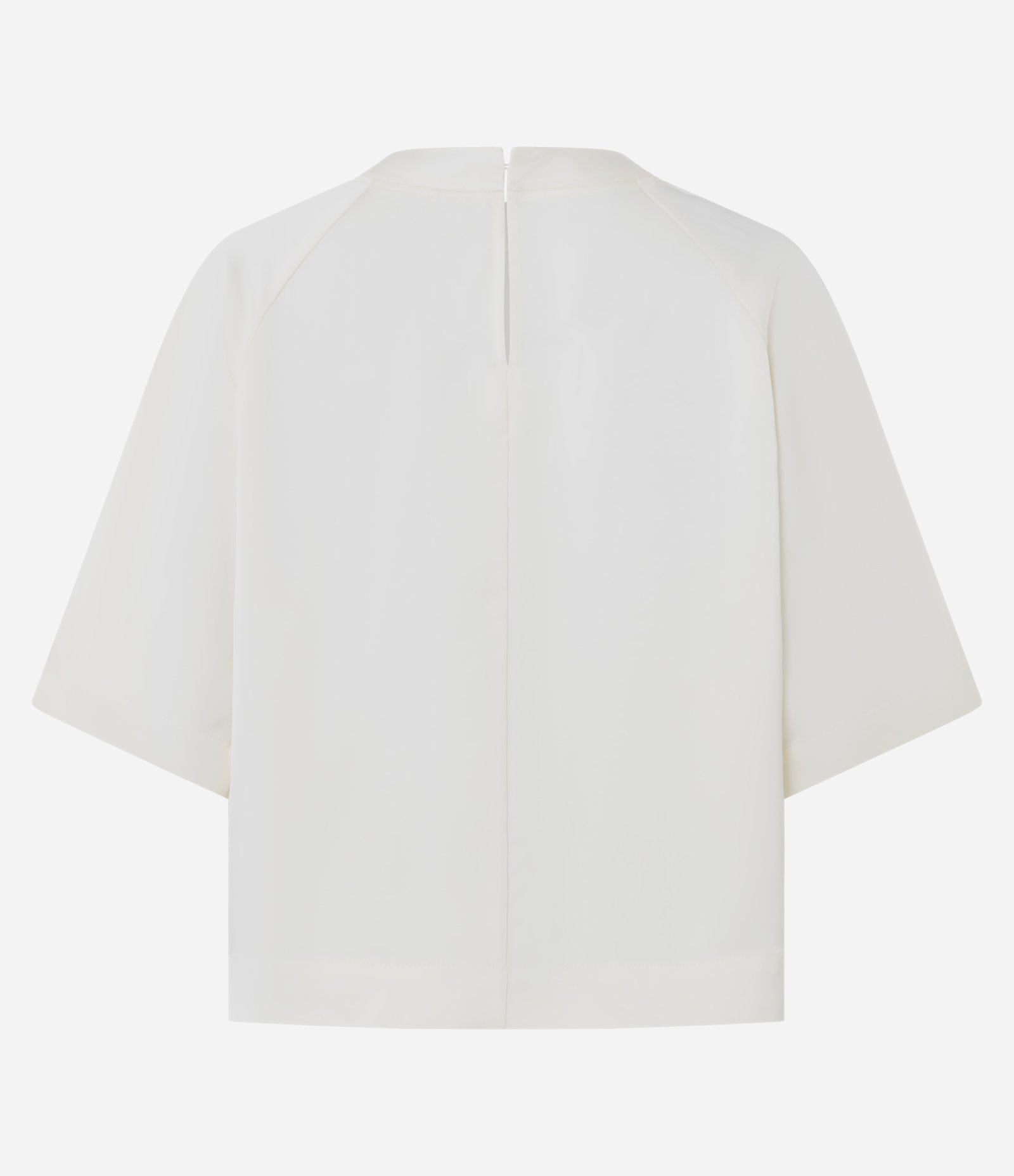 Blusa Acetinada com Mangas Raglan Off White 2