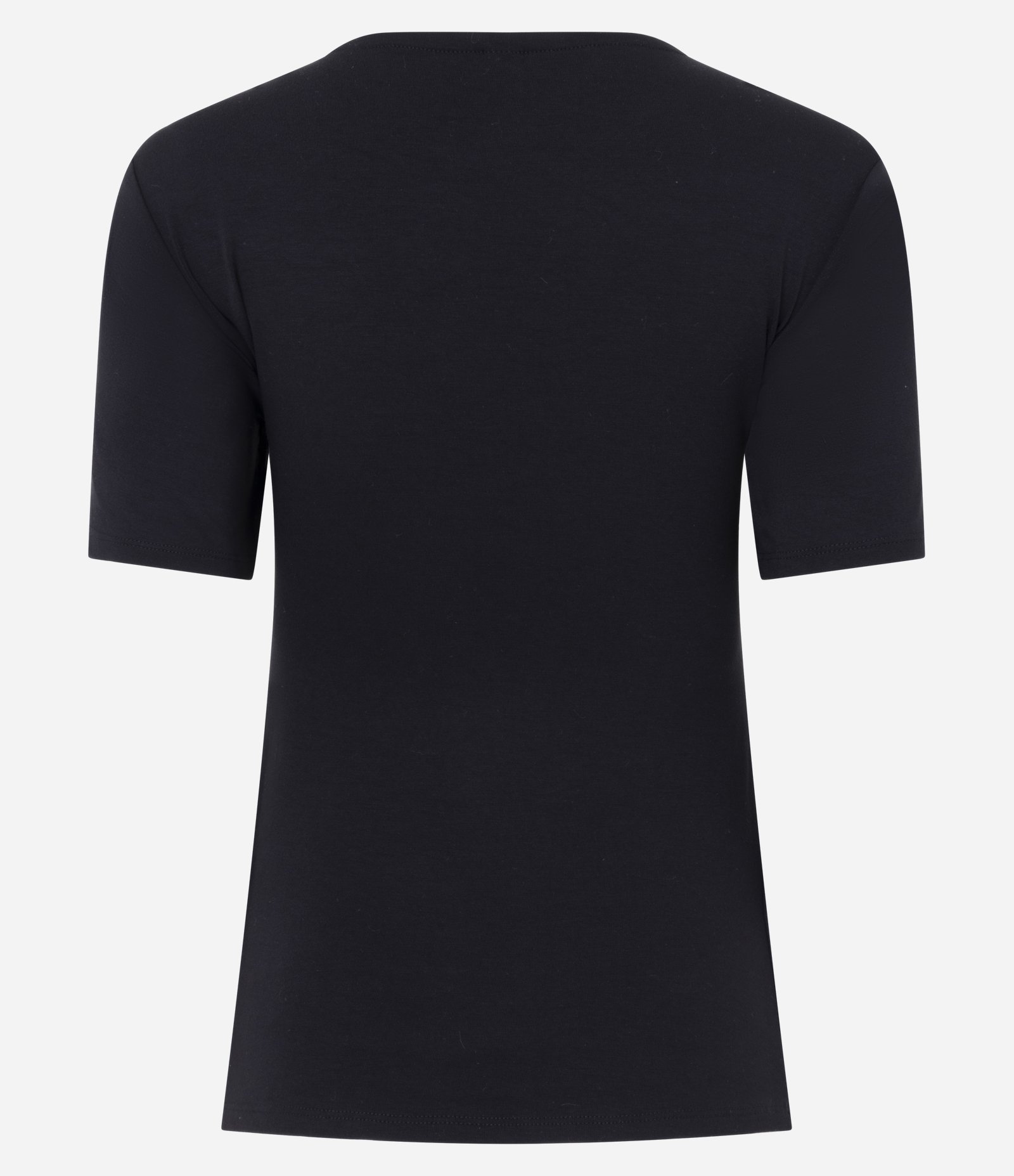 Blusa Peplum Manga Curta em Viscose com Recortes Preto 5