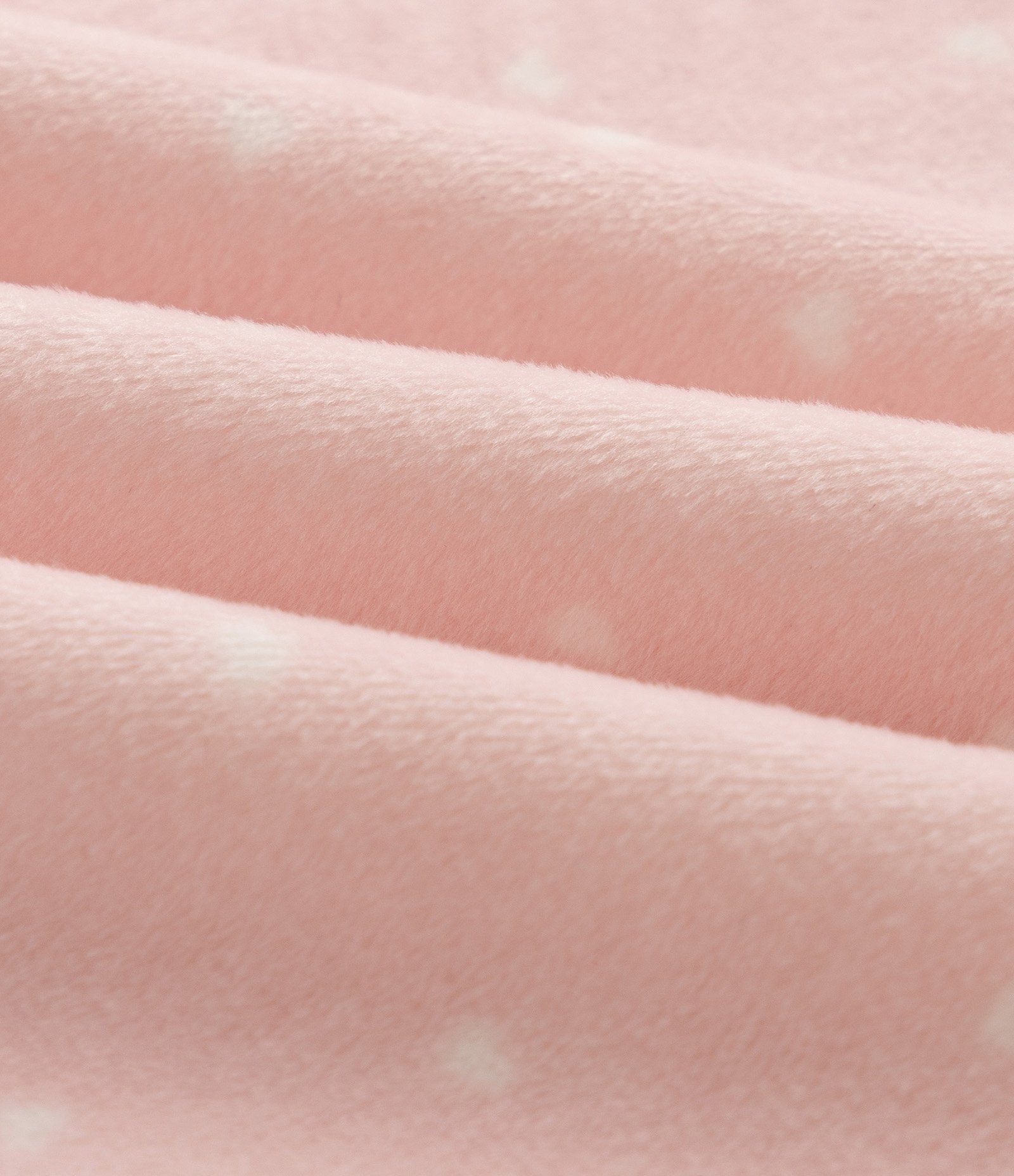 Macacão Bebê em Plush com Estampa Poá e Bordado – Tam RN a 18 Meses Rosa Claro 5