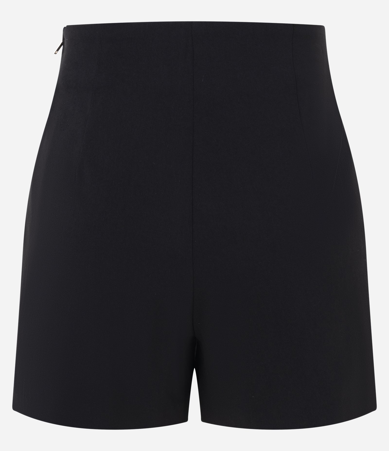 Short Saia em Bengaline com Cinto Fivelado Preto 6