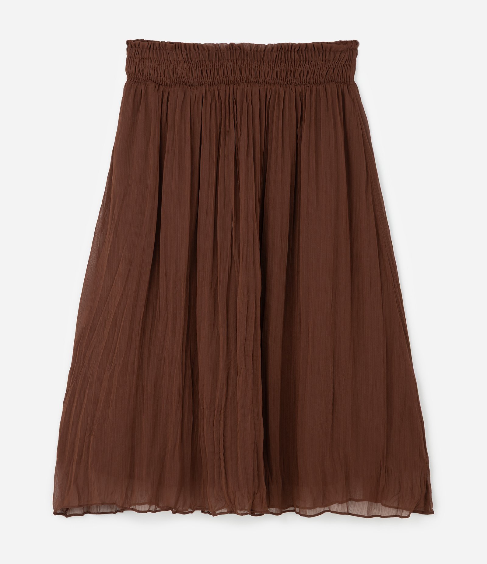 Saia Midi com Tassel e Plissada Curve & Plus Size Marrom 2