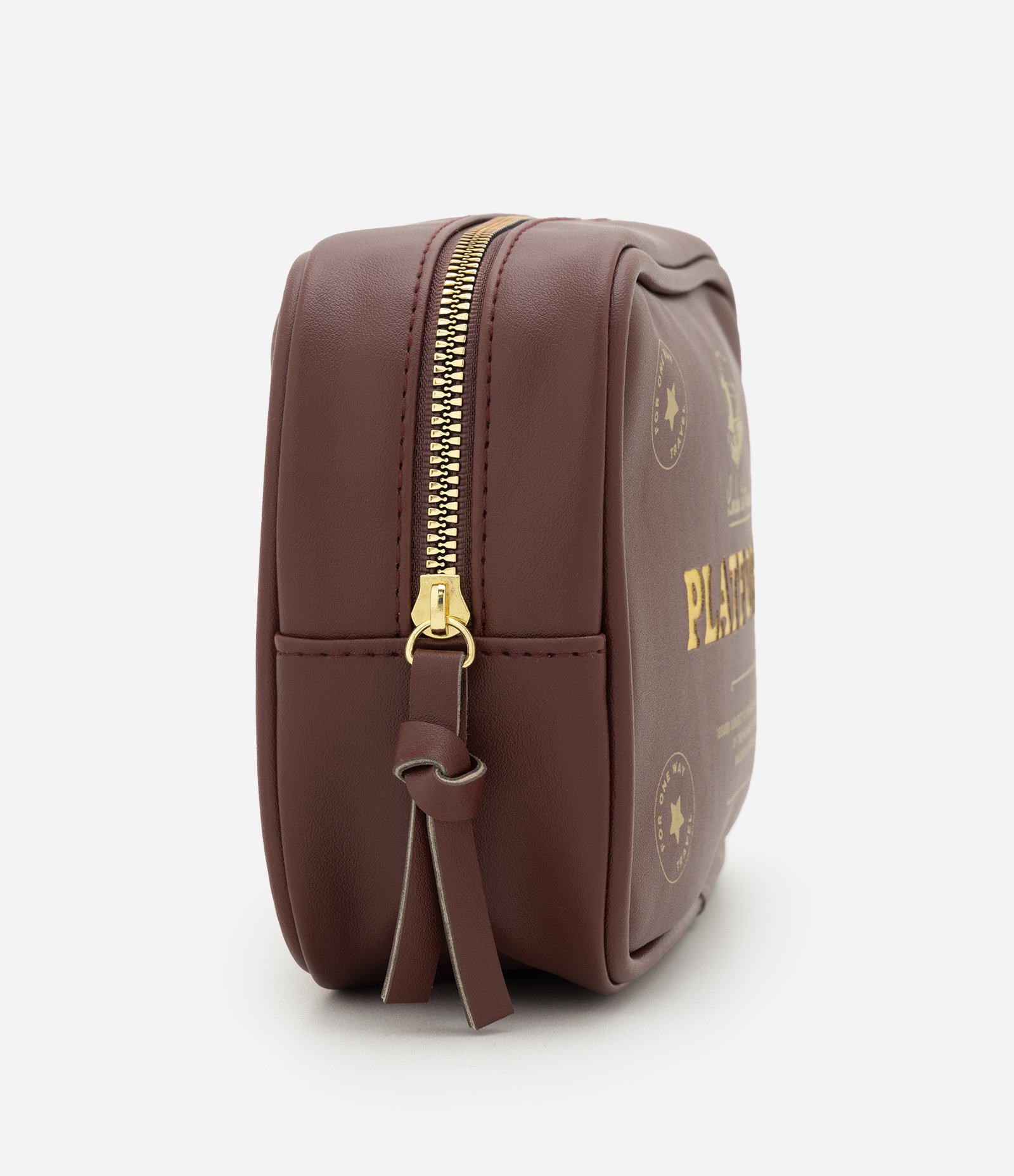 Necessaire em PU com Estampa Temática Harry Potter Marrom 2