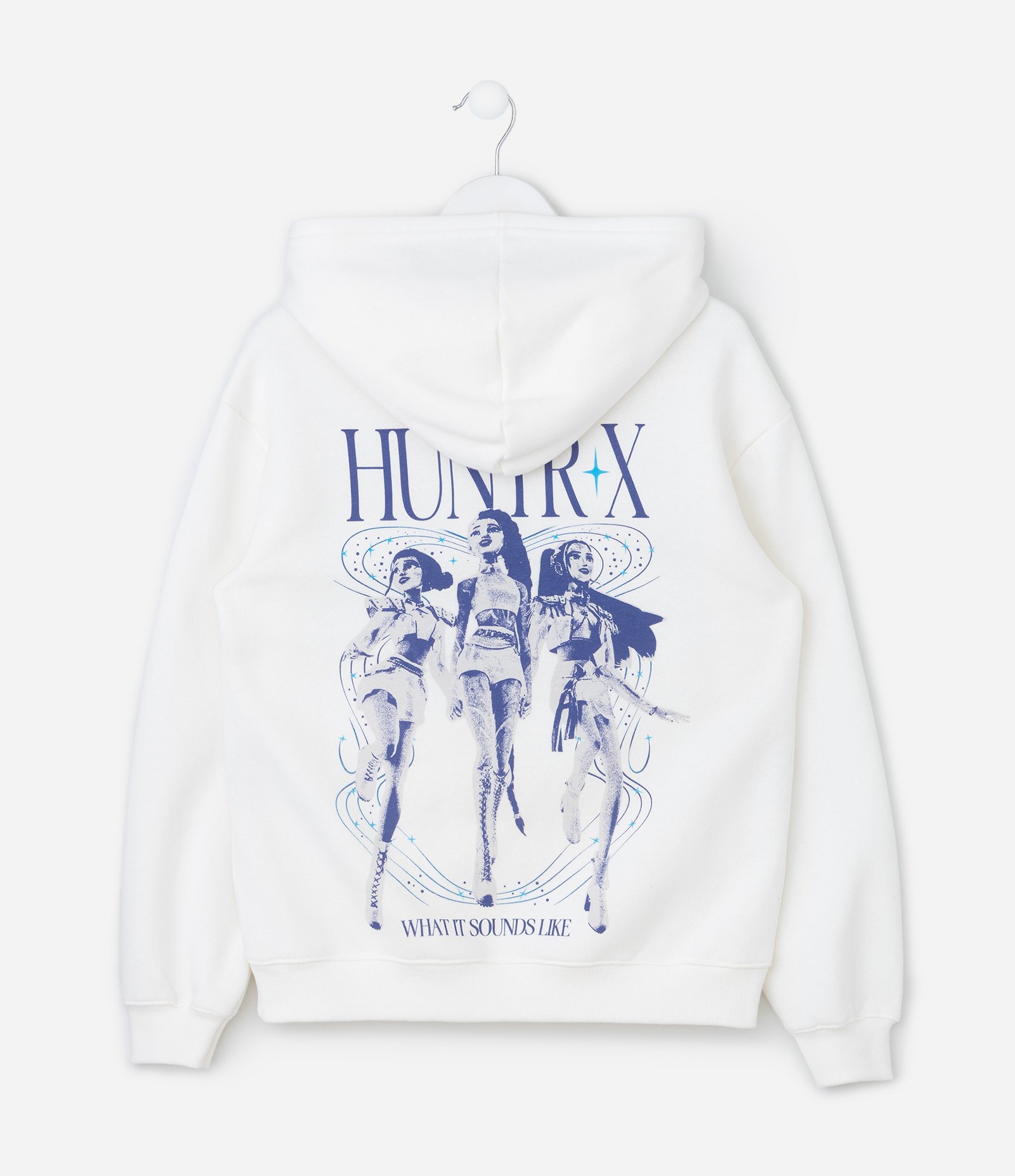 Casaco Infantil Oversized com Estampa Huntrix – Tam 5 a 14 Anos Off White 2