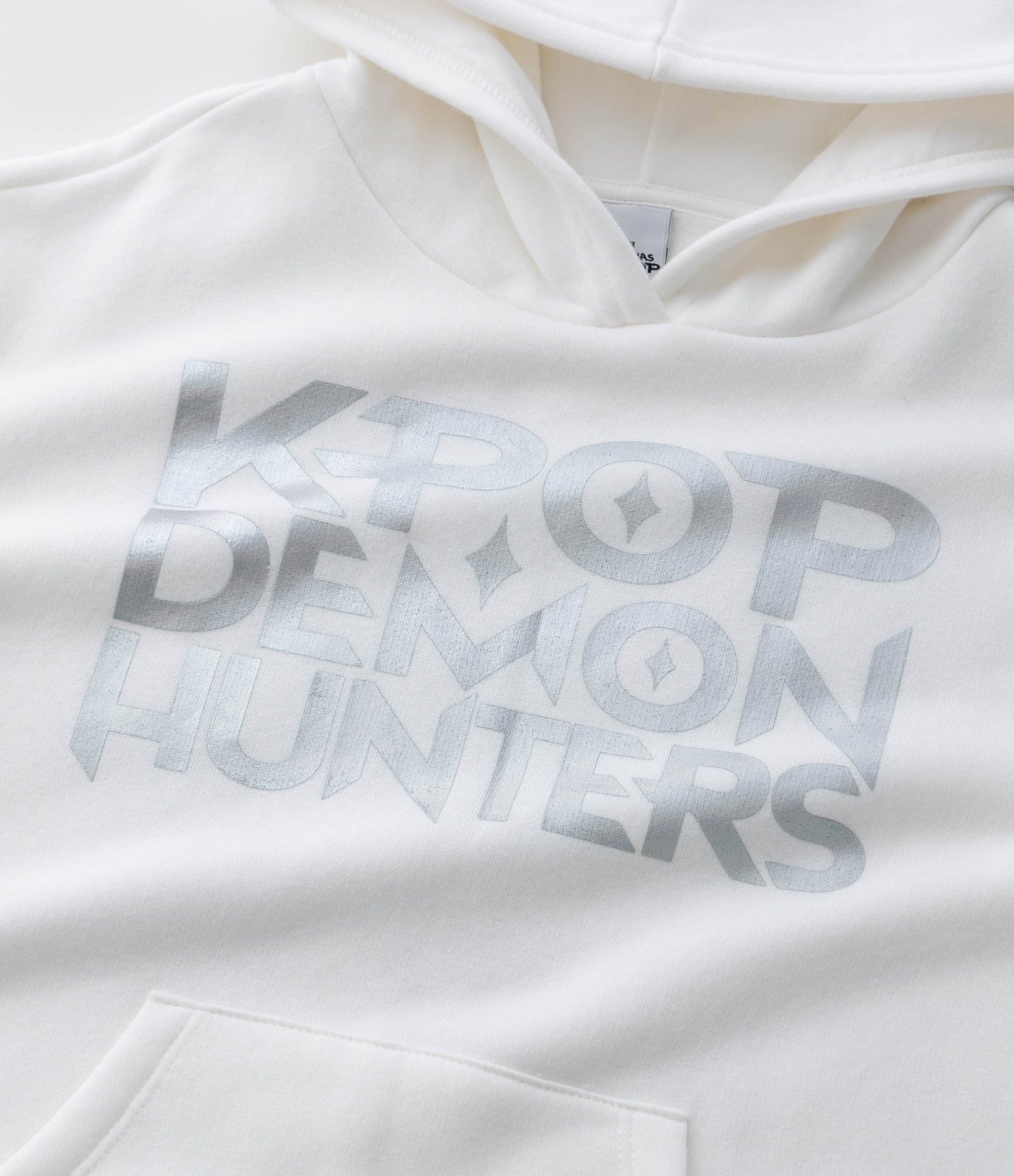 Casaco Infantil Oversized com Estampa Huntrix – Tam 5 a 14 Anos Off White 6