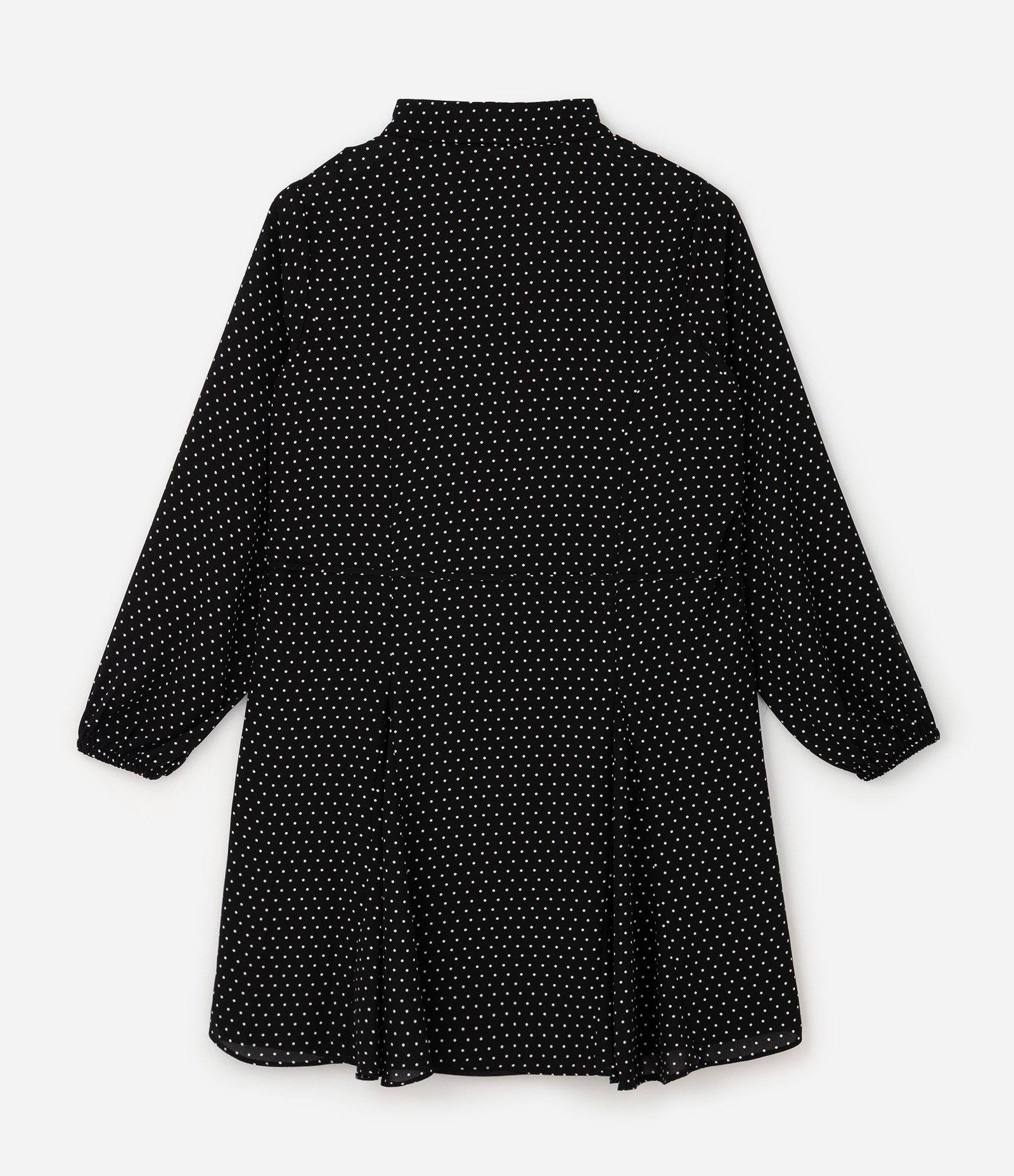 Vestido Chemise Poá com Cinto Curve & Plus Size Preto 2
