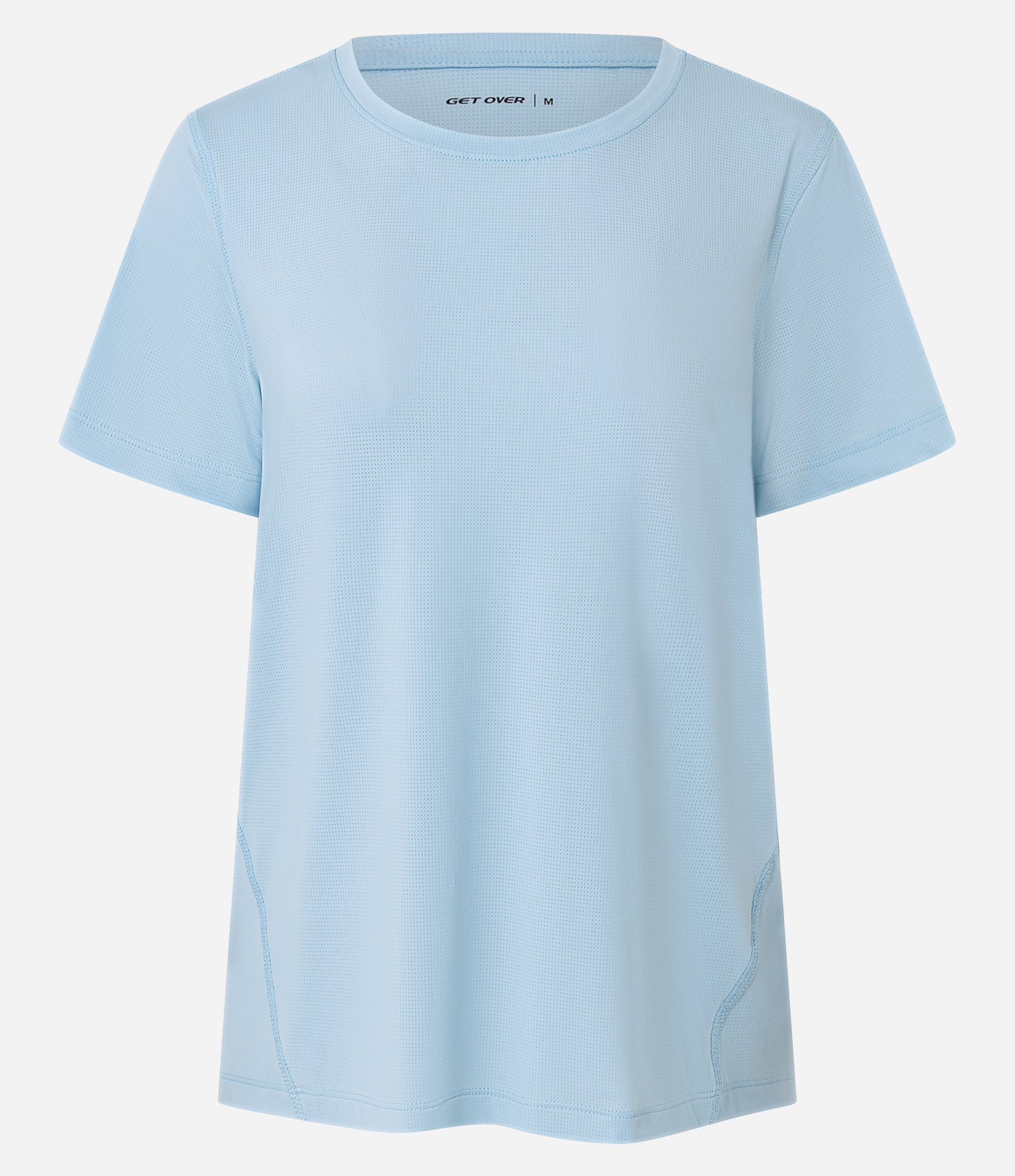 Camiseta Esportiva Manga Curta em Poliamida Azul Bebê 5