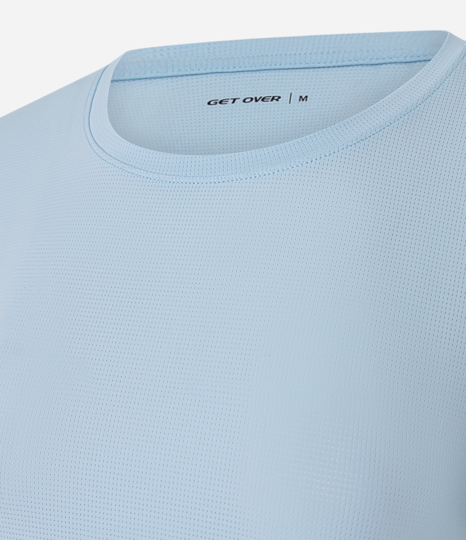 Camiseta Esportiva Manga Curta em Poliamida Azul Bebê 6