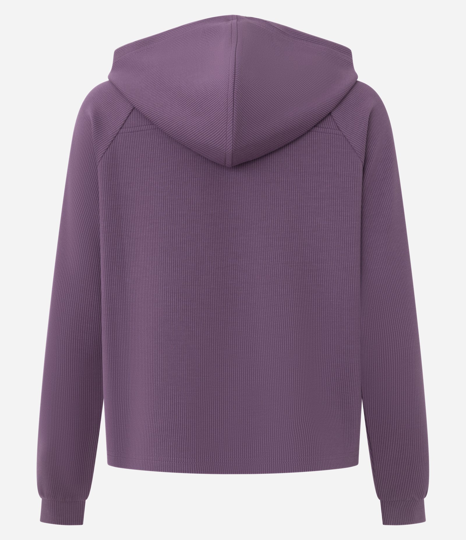 Jaqueta Esportiva em Modal Canelado com Capuz Roxo 7