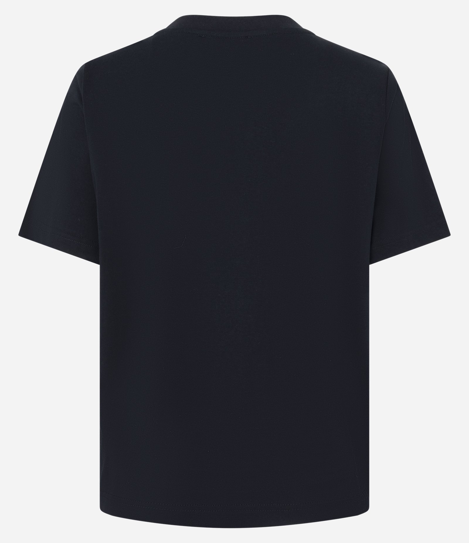Camiseta Regular em Algodão com Aplicação de Brilhos Preto 7