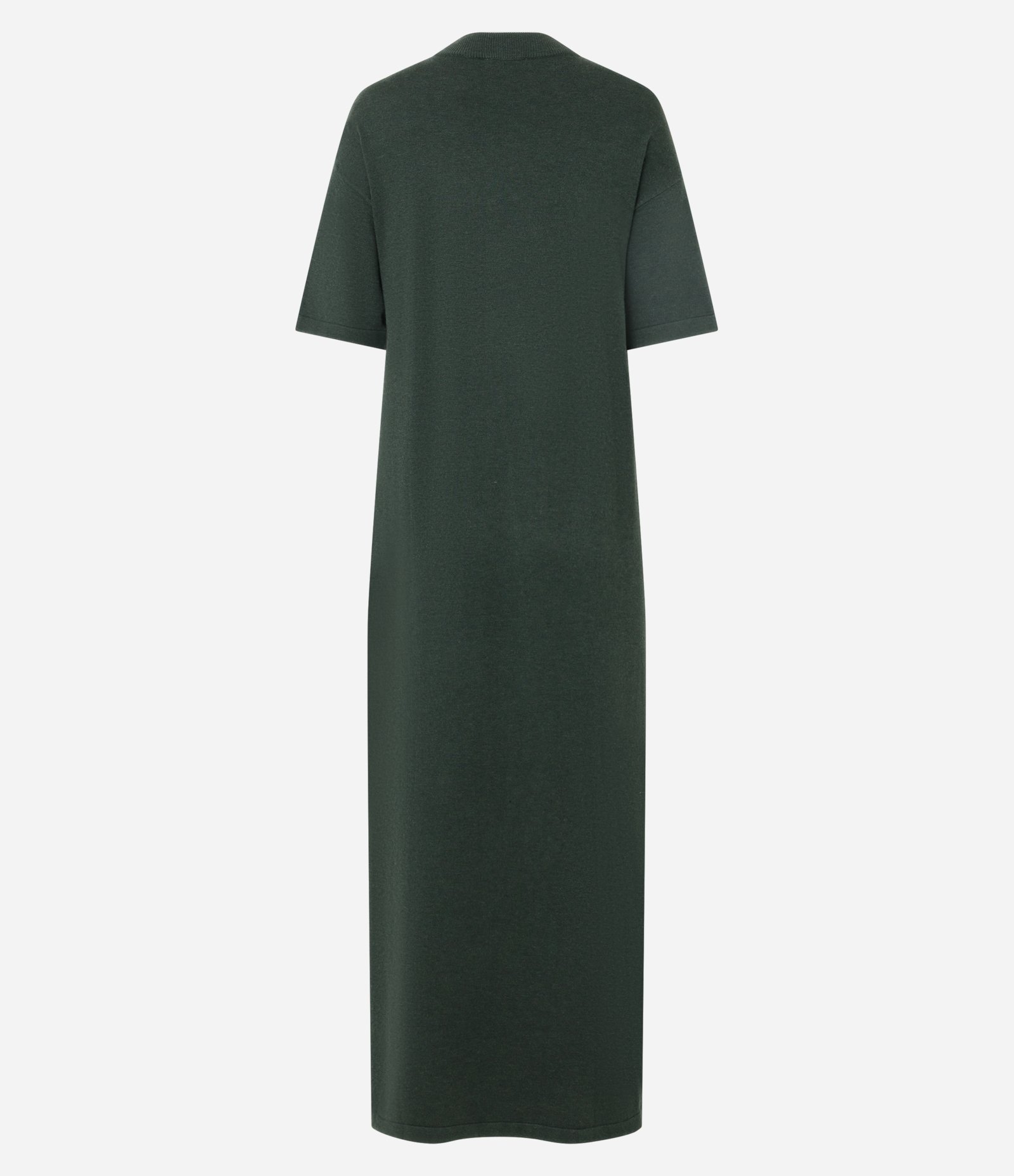 Vestido Midi Amplo em Tricô com Manga Curta Verde 7