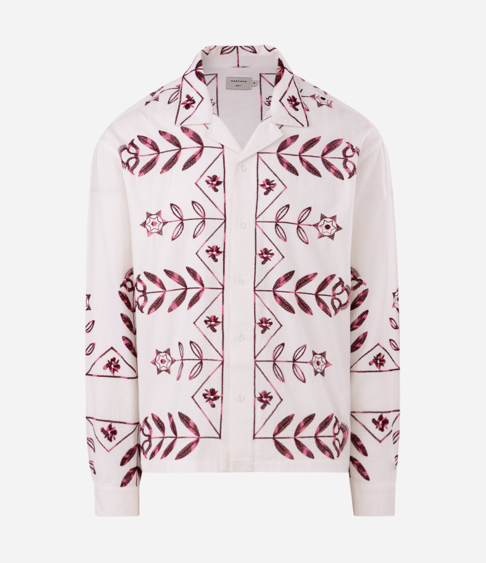 Camisa com Bordado Floral Branco 5