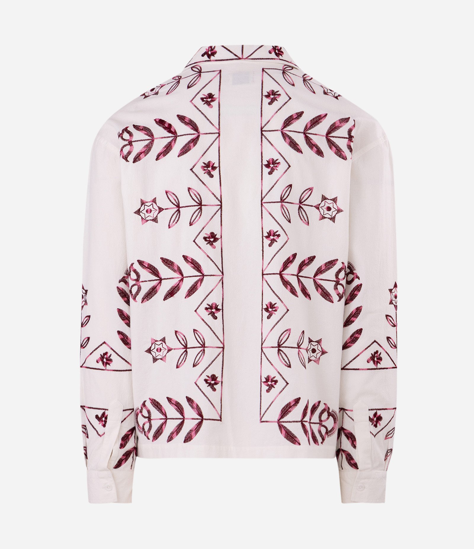 Camisa com Bordado Floral Branco 6