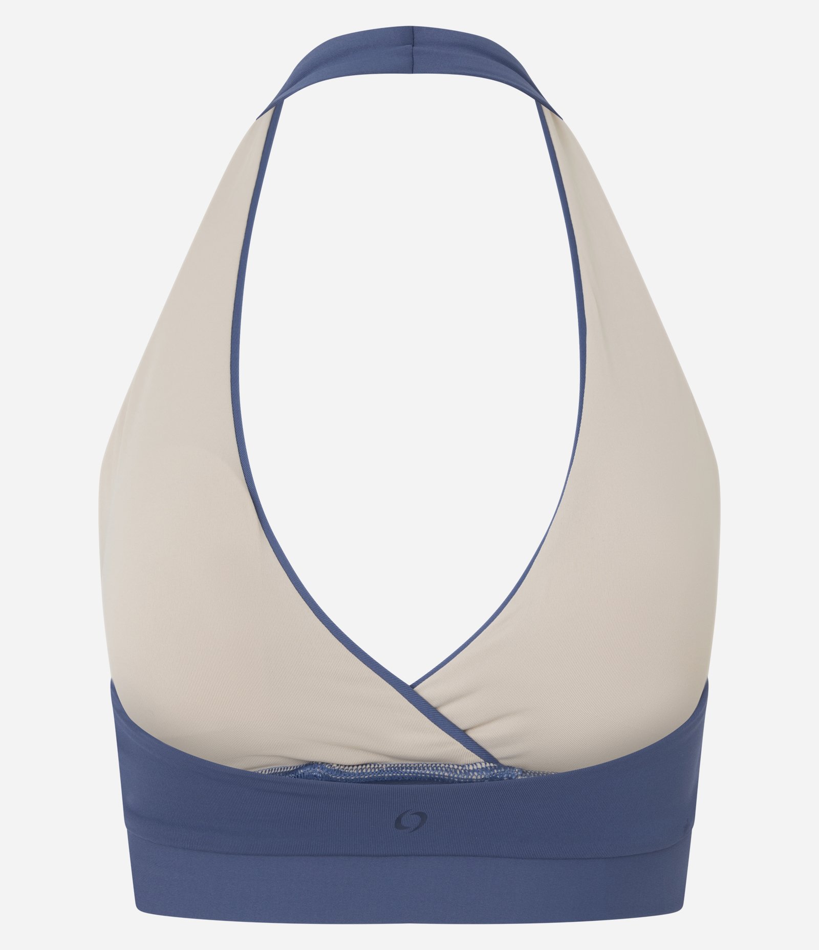 Top Frente Único Esportivo em Microfibra Azul 2