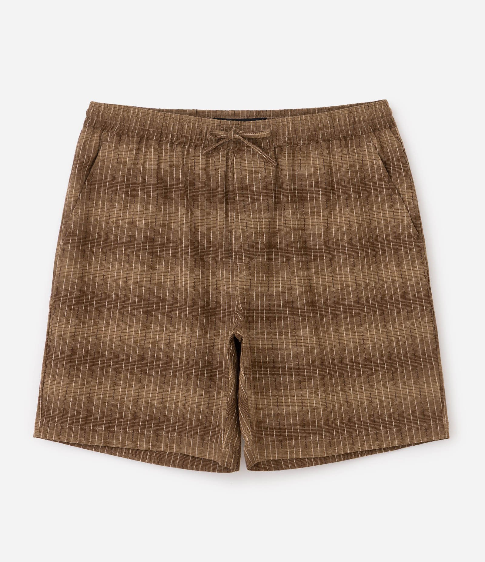 Bermuda Jacquard Texturizada com Ranhuras Marrom 1