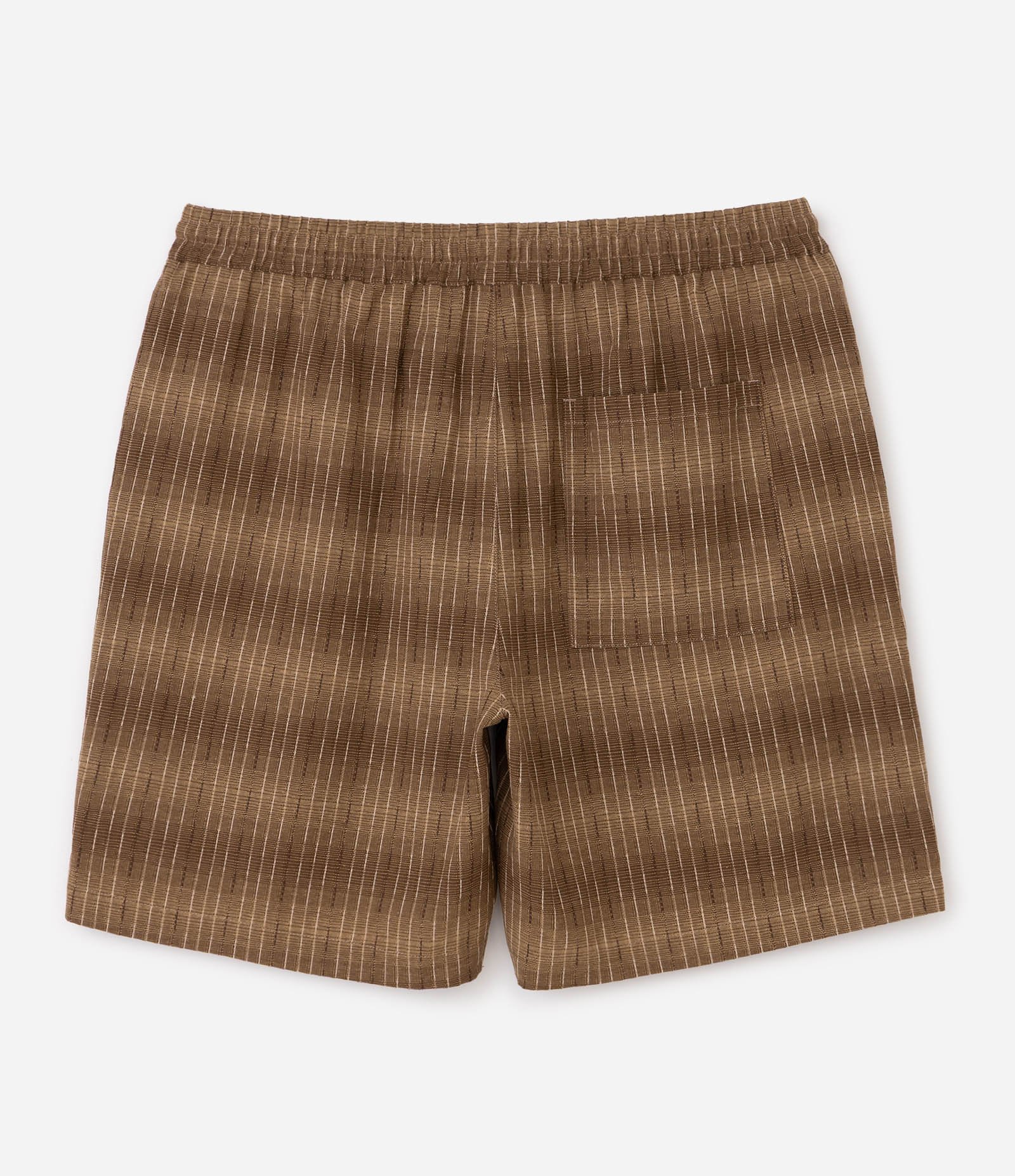 Bermuda Jacquard Texturizada com Ranhuras Marrom 2