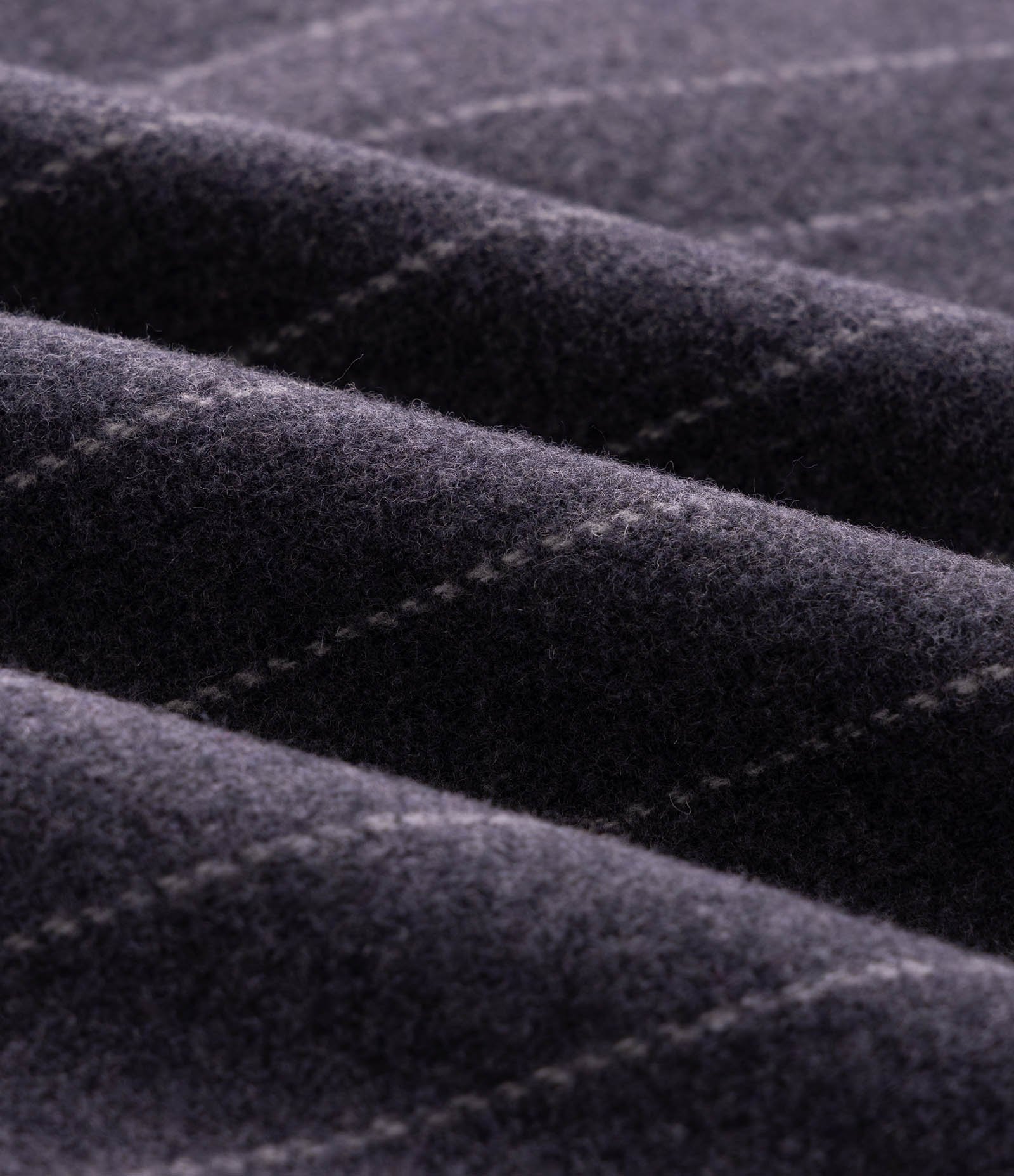 Jaqueta Regular em Polivelour com Risca de Giz Cinza 3