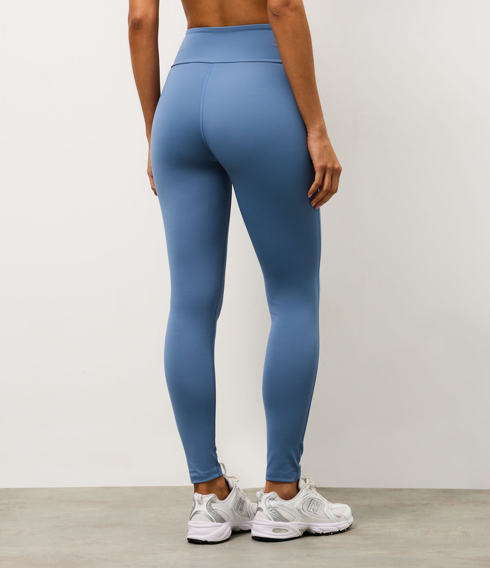 Calça Legging Esportiva com Cós Transpassado e sem Gancho Frontal Azul 4
