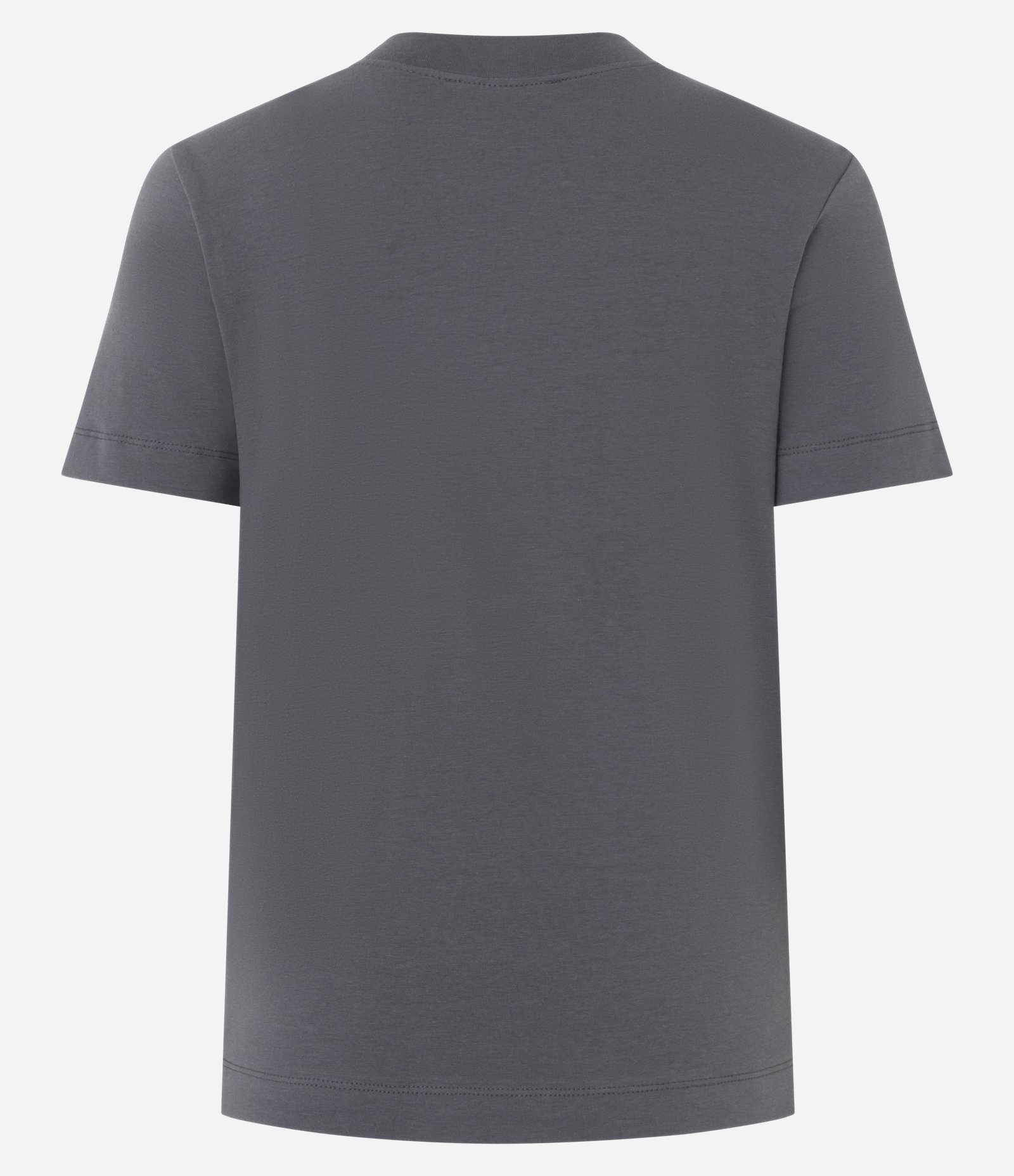 Blusa Básica Justinha em Ribana de Algodão Cinza Escuro 6