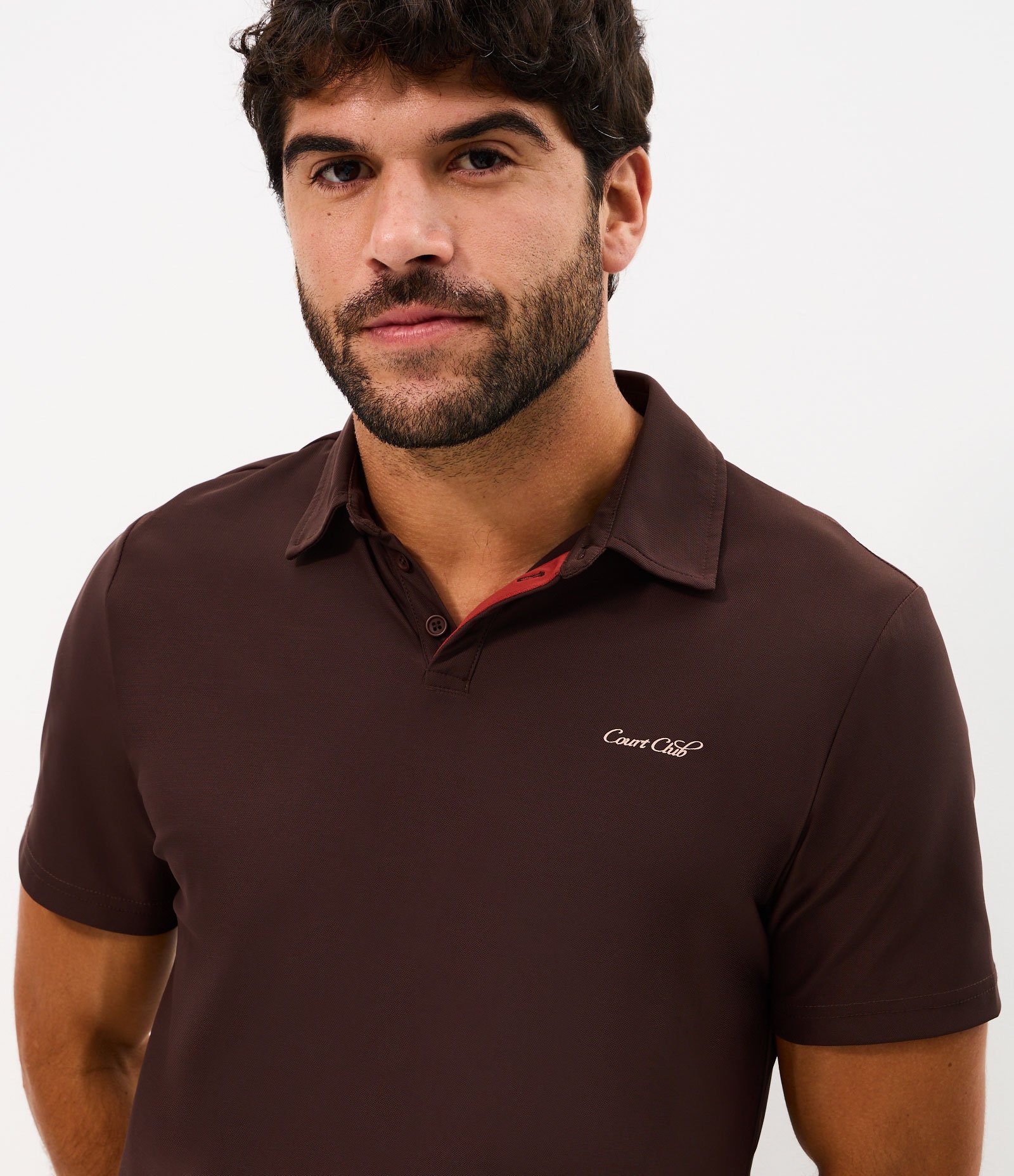 Camiseta Polo Dry Esportiva Marrom 3