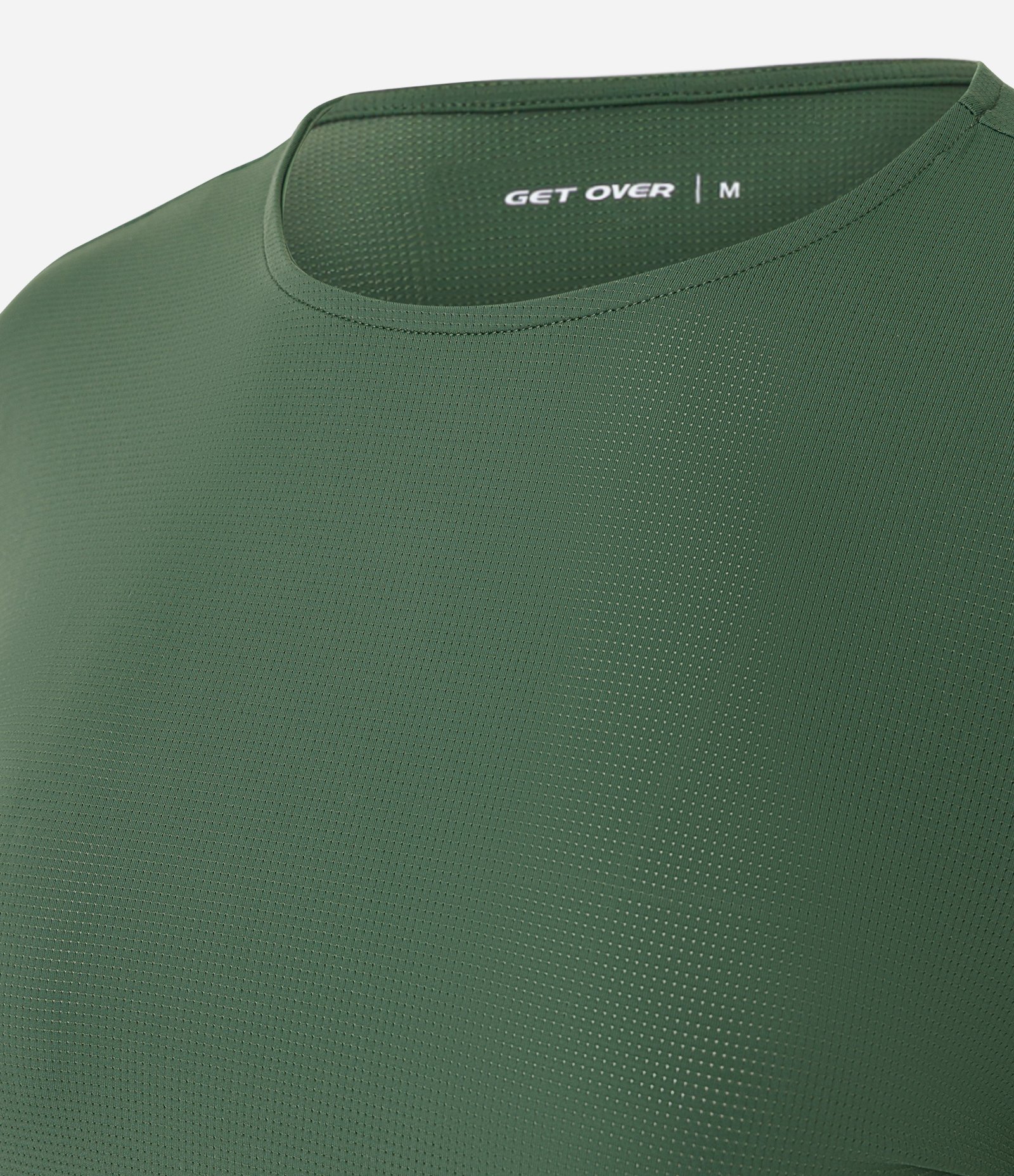 Camiseta Esportiva com Refletivo e Furadinha Verde 2