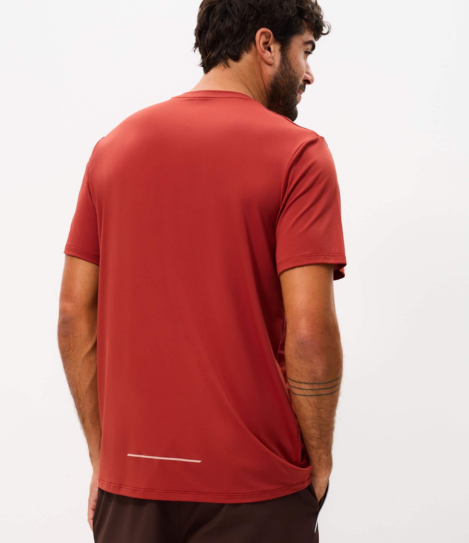 Camiseta Regular com Tecnologia Dry e Estampa Lettering Seeking My Highs Vermelho 5